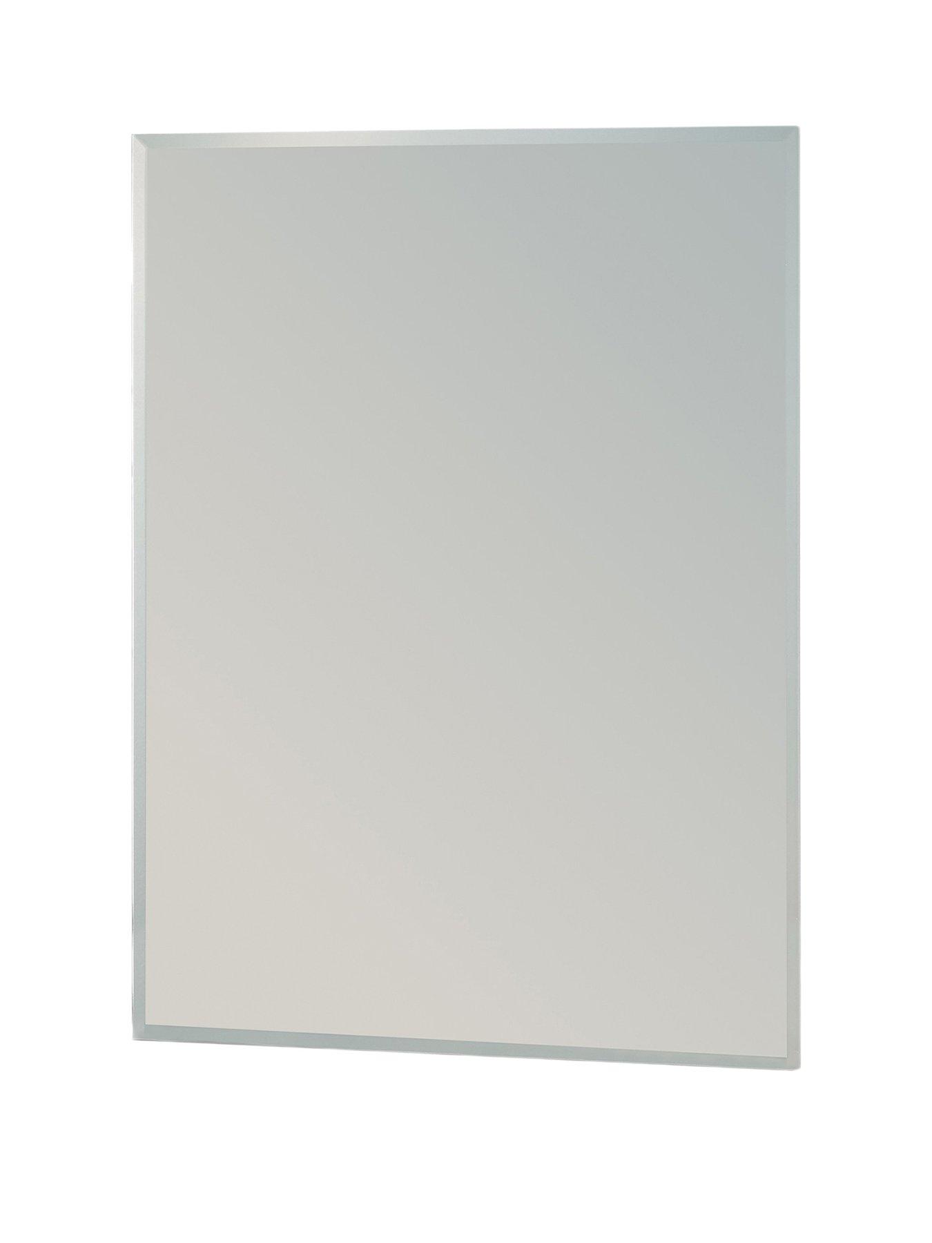 Image 2 of 3 of Showerdrape Fairmont Rectangular Frameless Bevelled Edge Bathroom Mirror