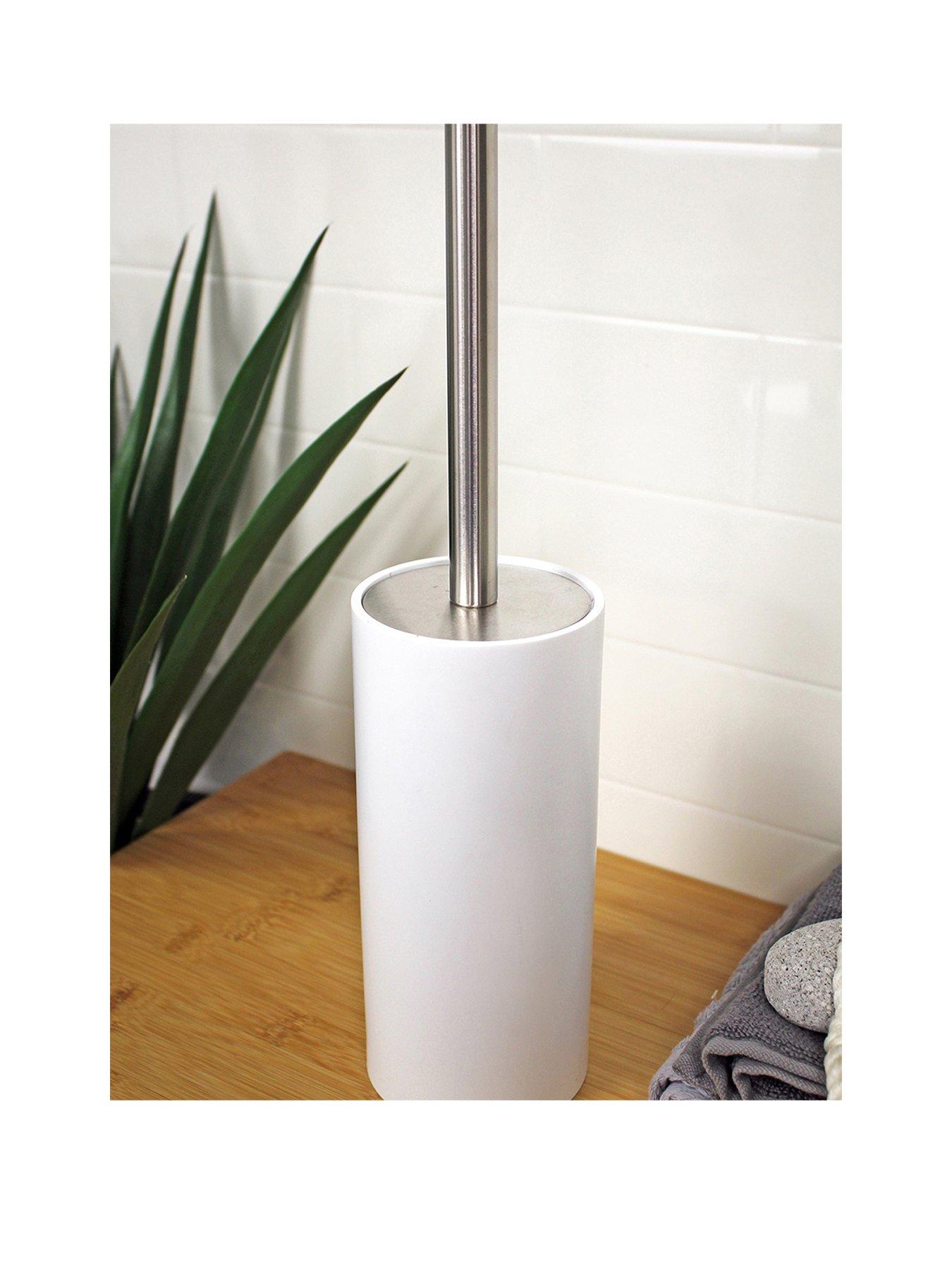 Showerdrape Alto White Toilet Brush & Holder