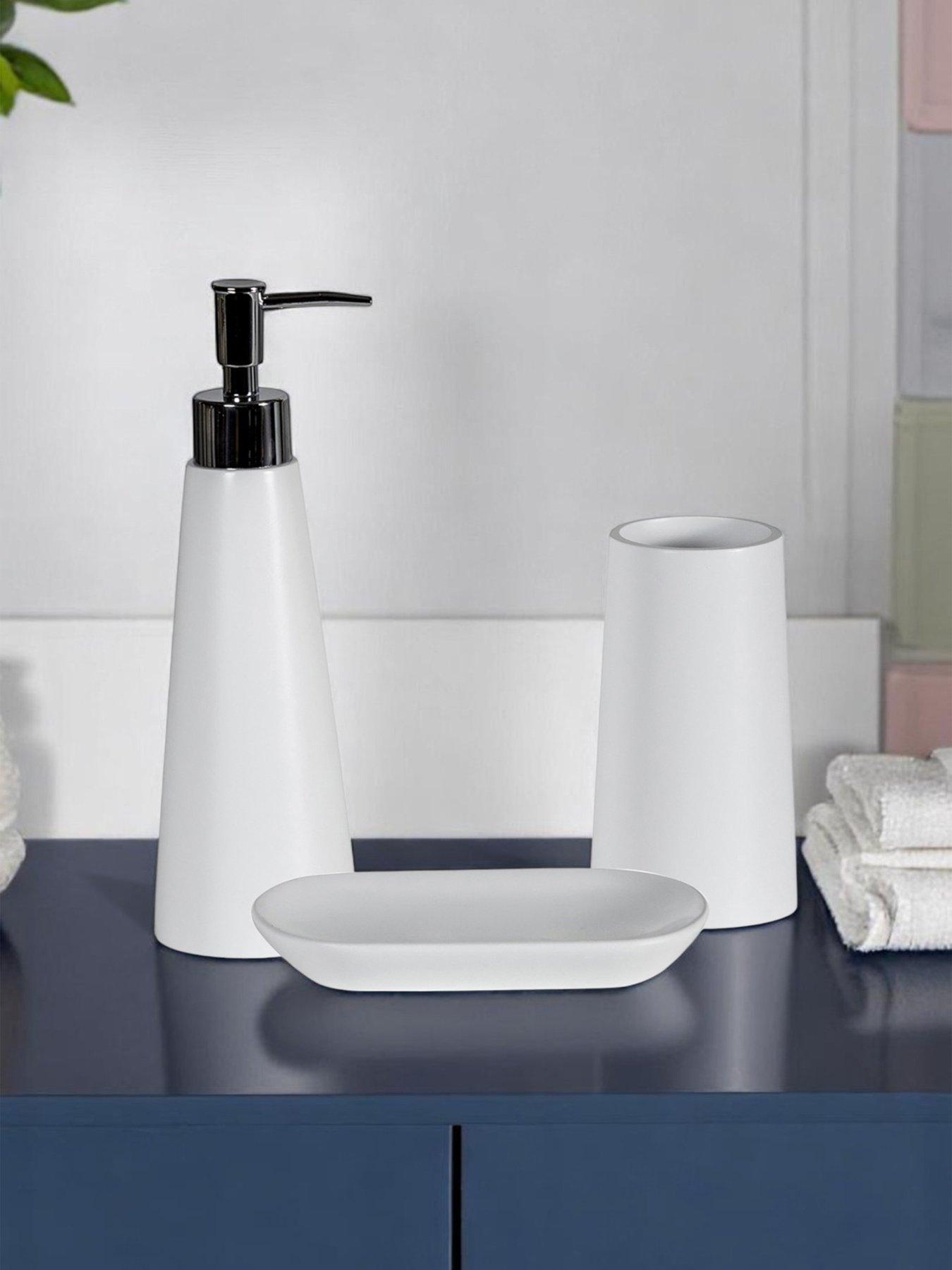 Image 1 of 7 of Showerdrape Alto White 3pc Set