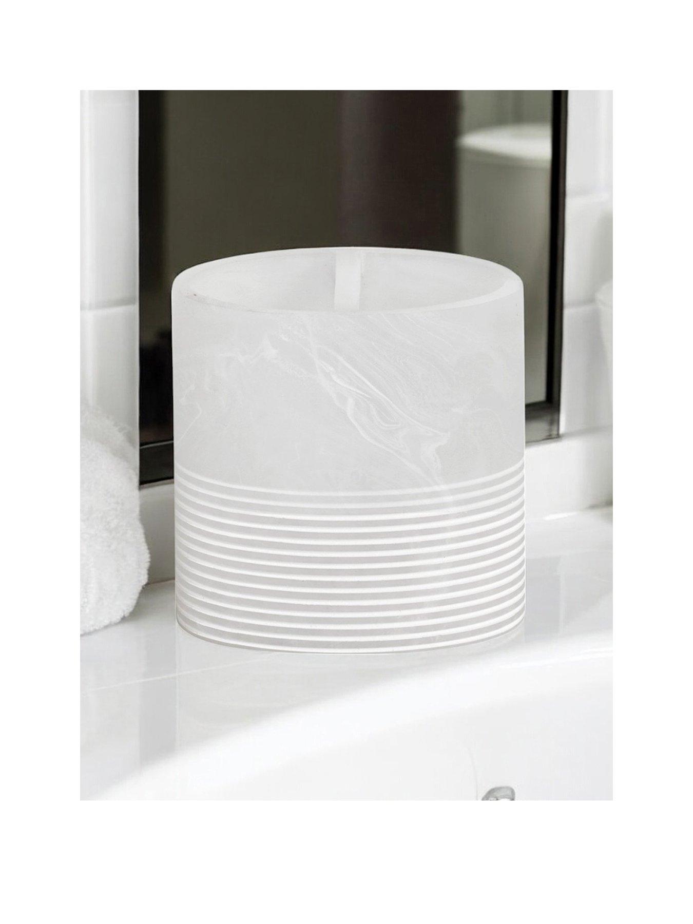 Showerdrape Bianco White Onyx Toothbrush Holder