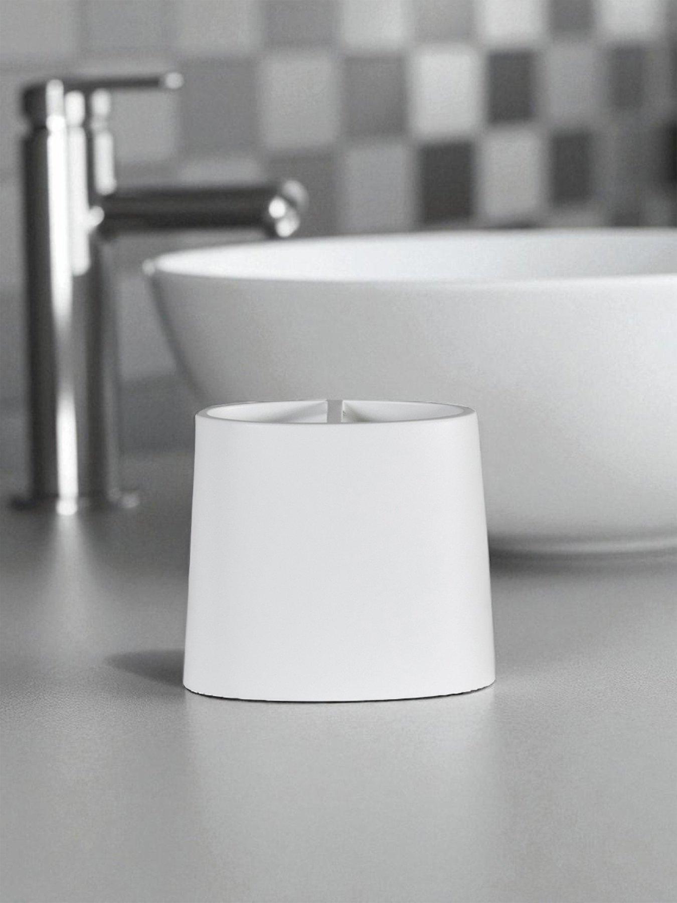 Showerdrape Alto White Toothbrush Holder