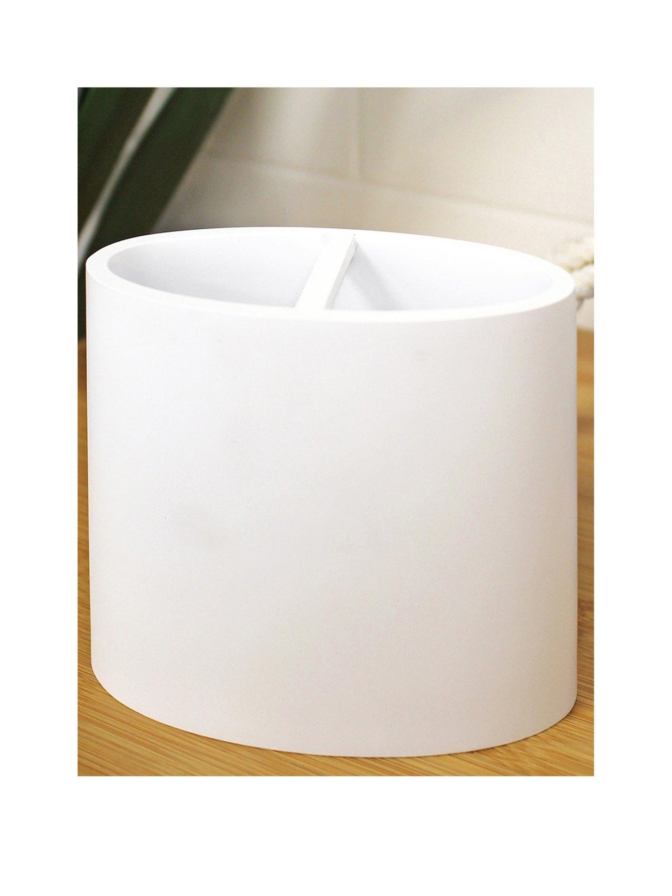 Showerdrape Alto White Toothbrush Holder