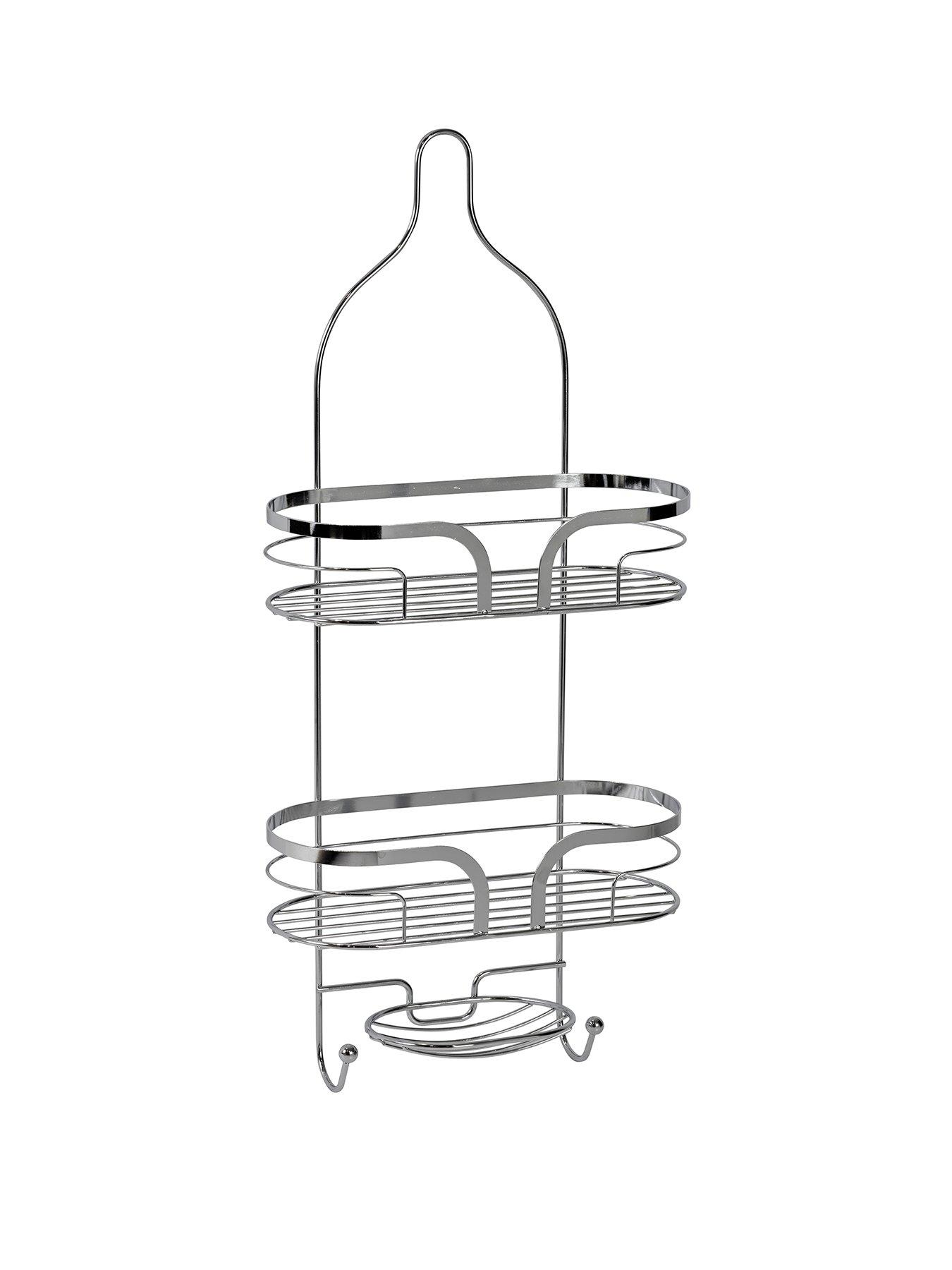 Showerdrape Dante 2 Tier Hanging Shower Caddy Chrome