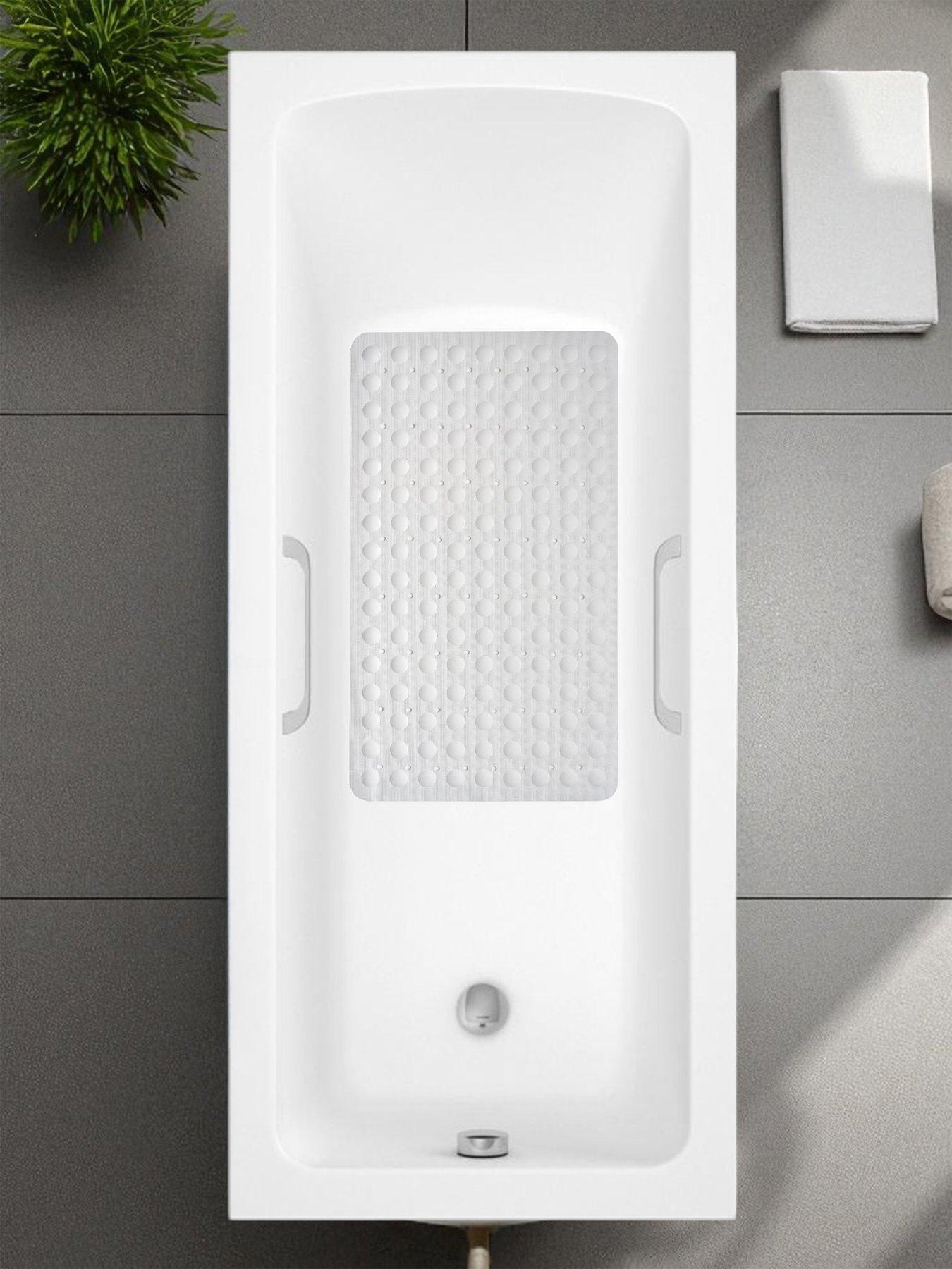 Showerdrape Orbit Anti-slip Bath Mat White