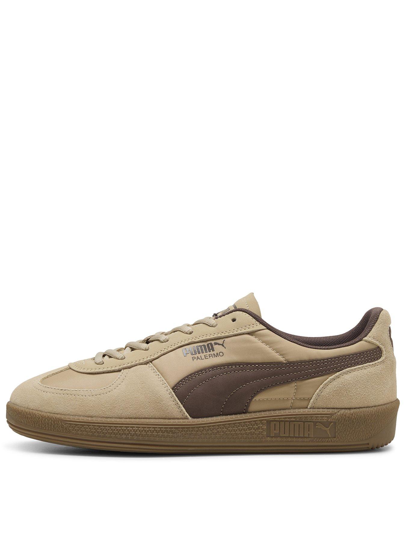 Puma Unisex Palermo Tongue Trainers - Brown