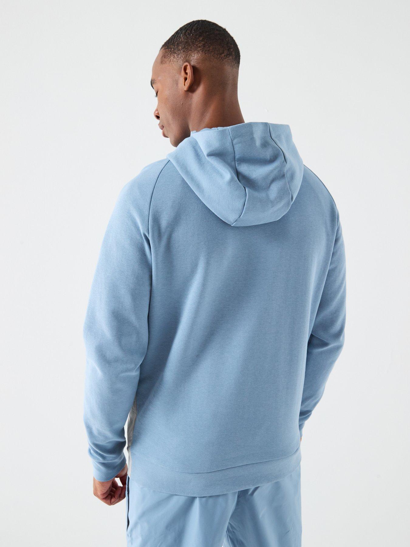 Image 2 of 6 of Puma Mens Pumatech Half Zip Hoodie - Blue