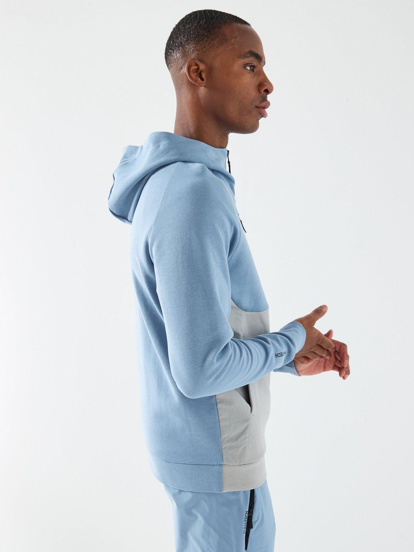 Puma Mens Pumatech Half Zip Hoodie Blue Very