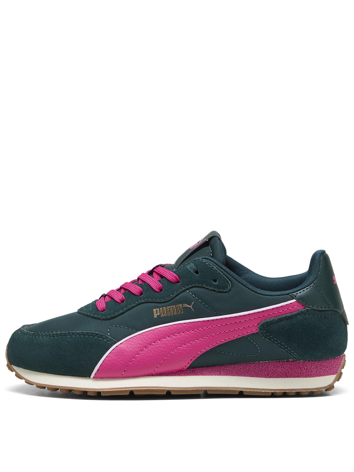 Puma Women's St Miler Rose Trainers - Green/Pink