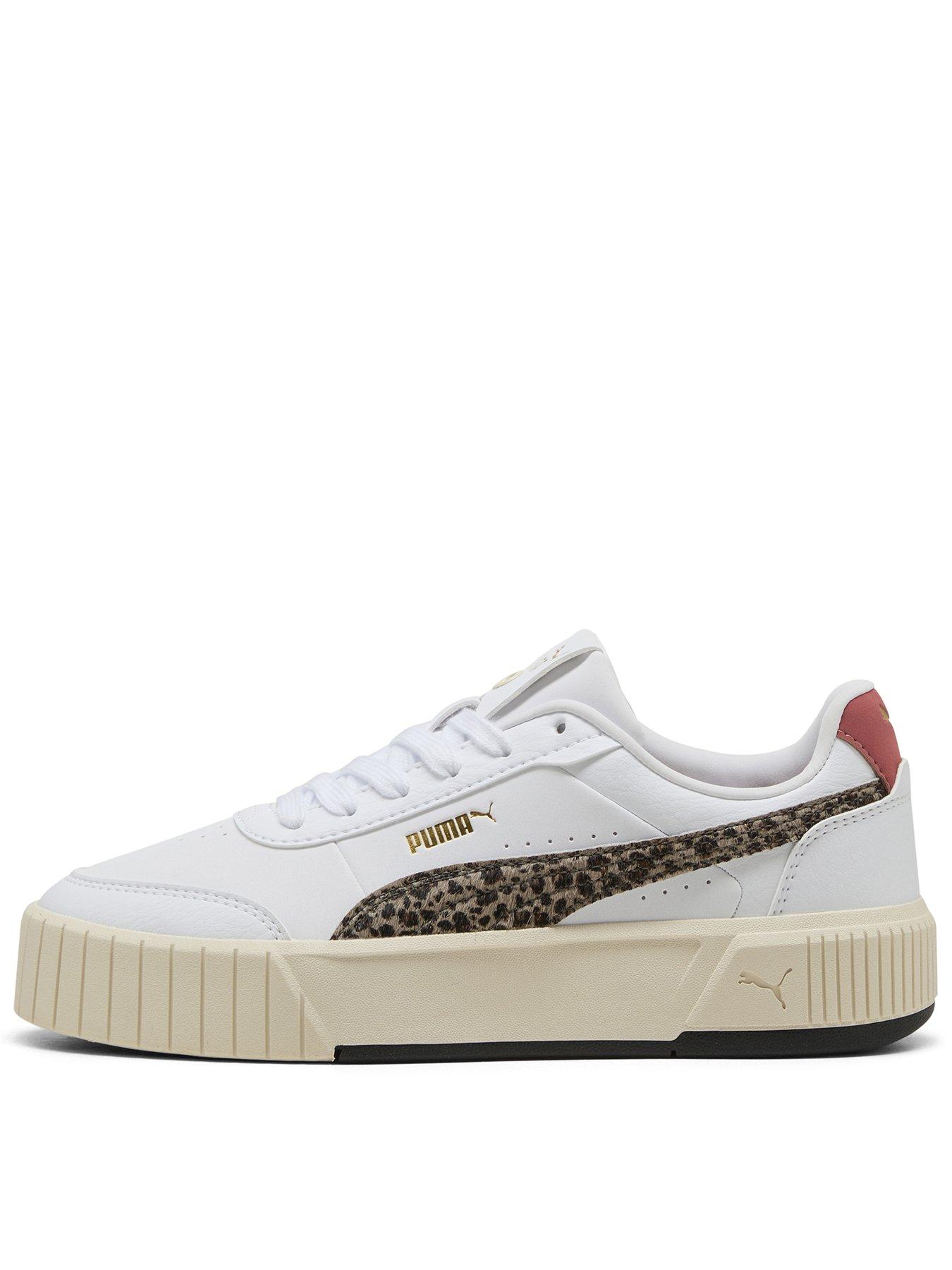 Puma Women's Carina Mia Animal Flair Trainers White Very - Main Image