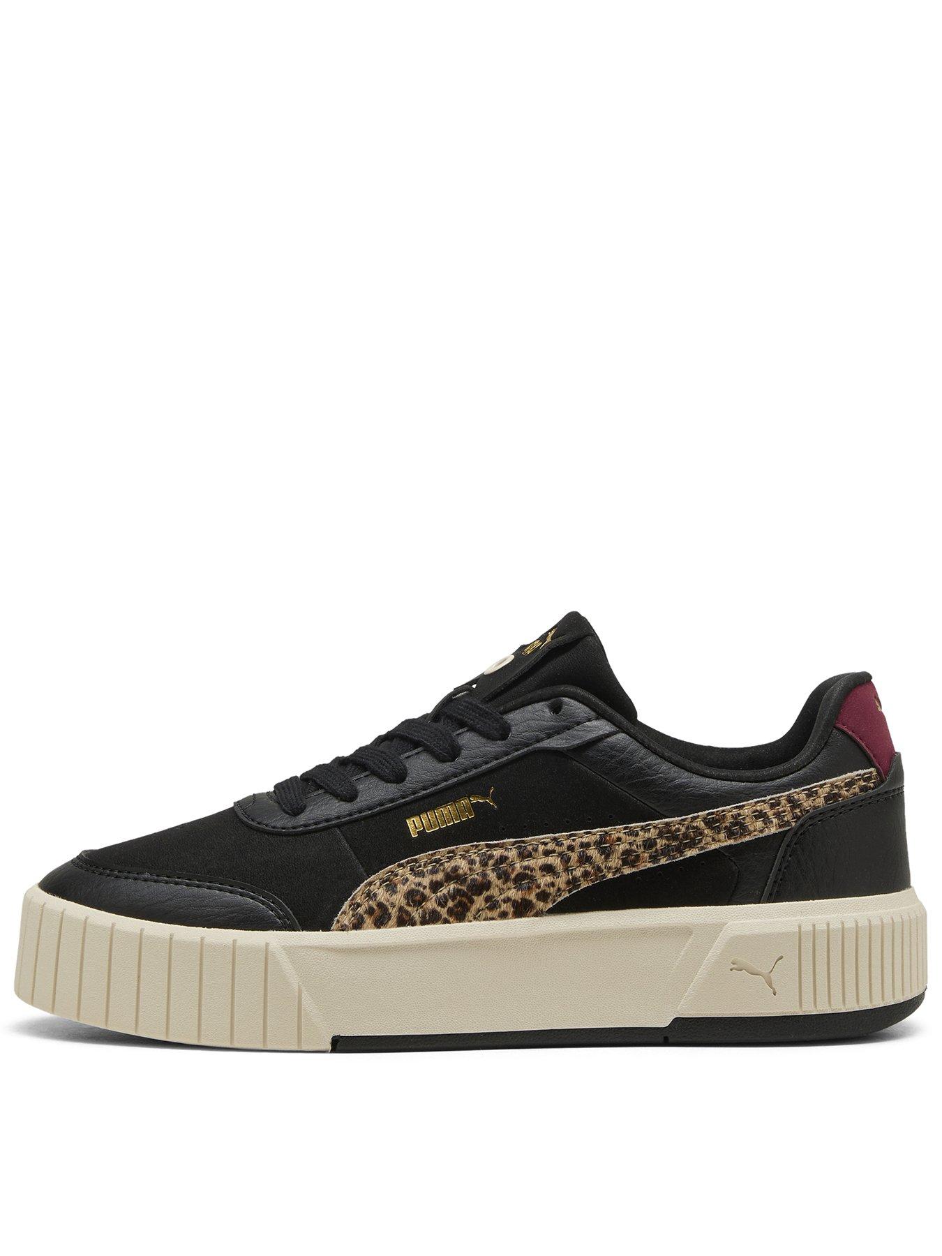Puma Women's Carina Mia Animal Flair Trainers -black