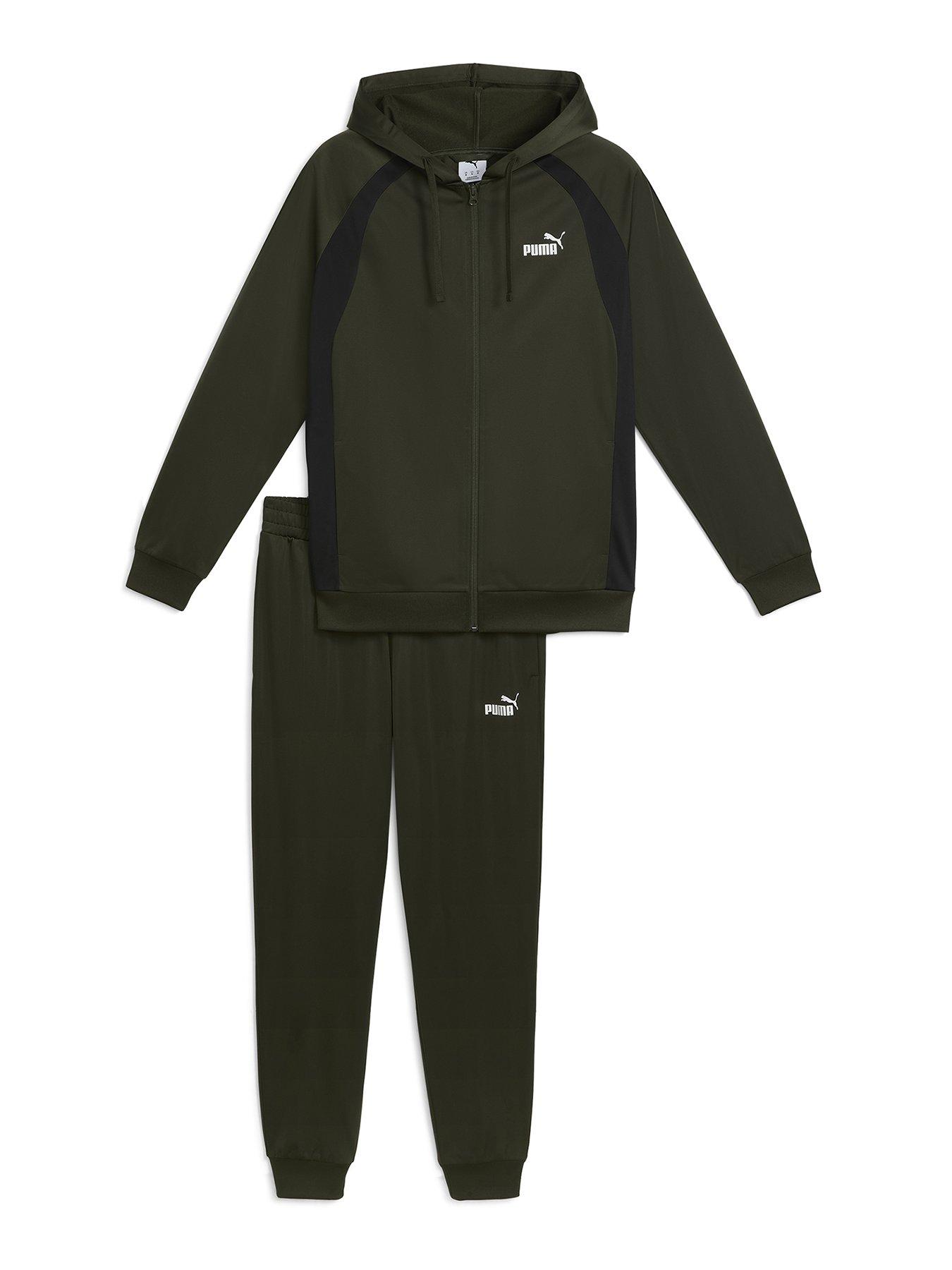 Puma Mens Hooded Poly Suit - Green