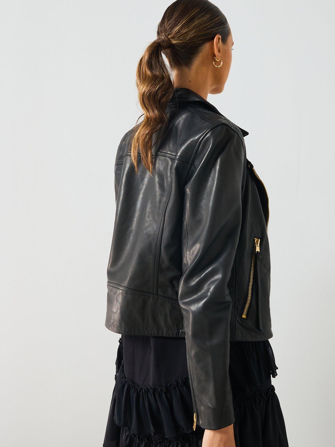 Image 2 of 5 of AllSaints Dalby Biker - Black