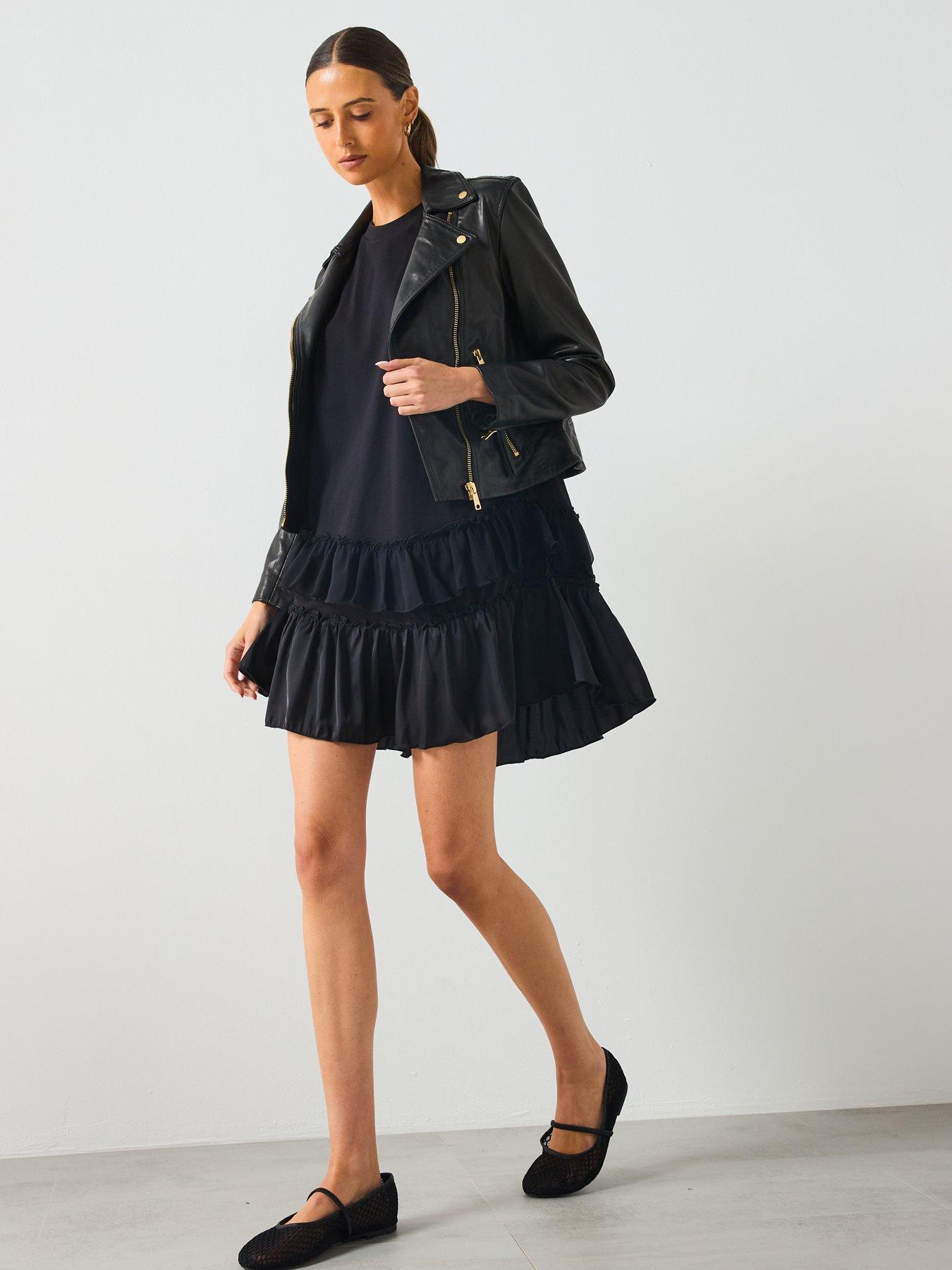 Image 3 of 5 of AllSaints Dalby Biker - Black
