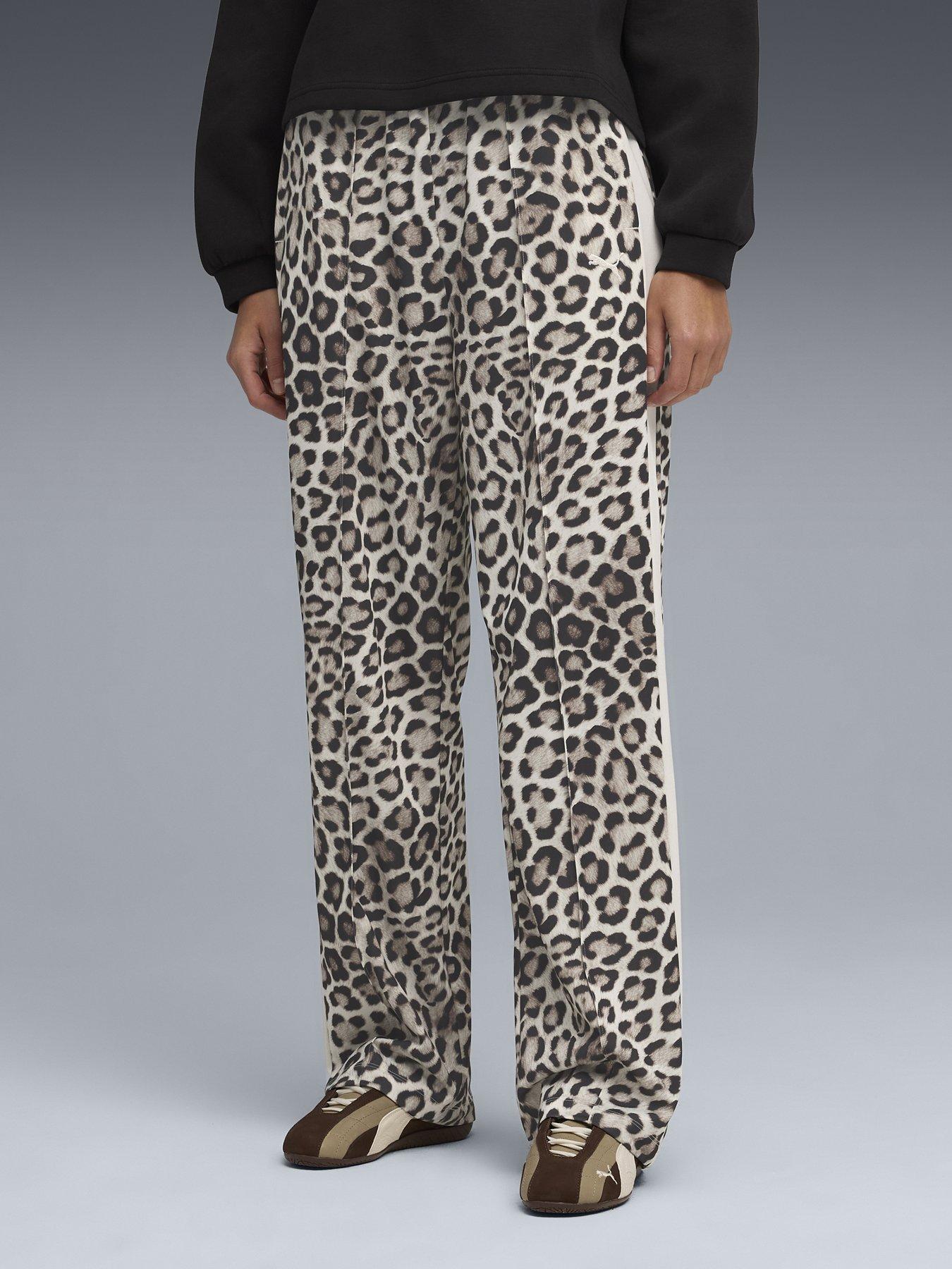 Puma T7 Leo Luxe Aop Straight Pants -cream