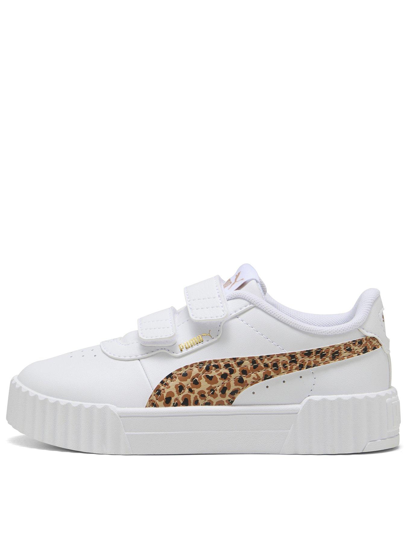 Puma Kids Girls Carina 30 Animal V - White