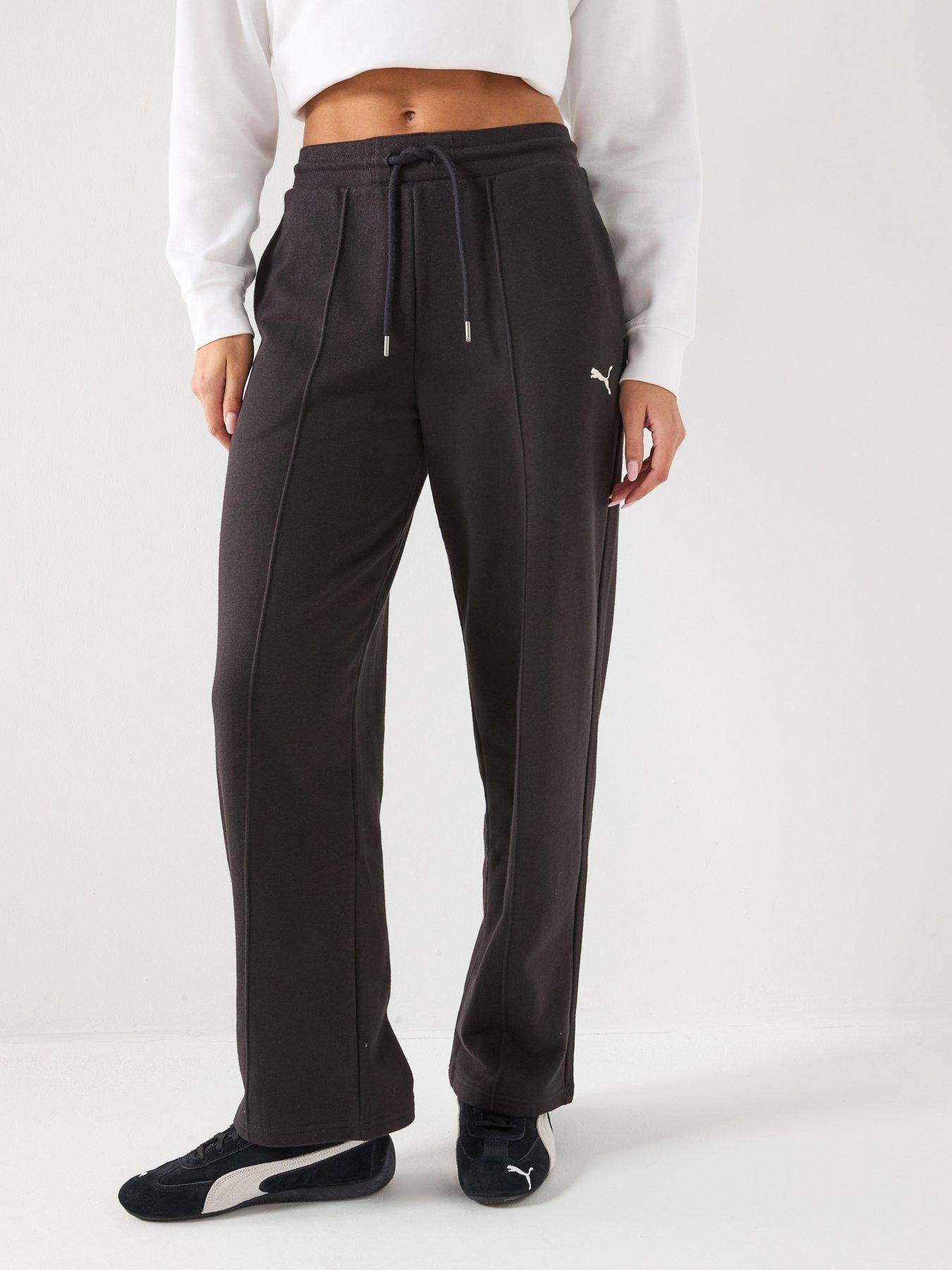 Puma Class Comfort Pinnacle High-Waist Straight Pants - Black