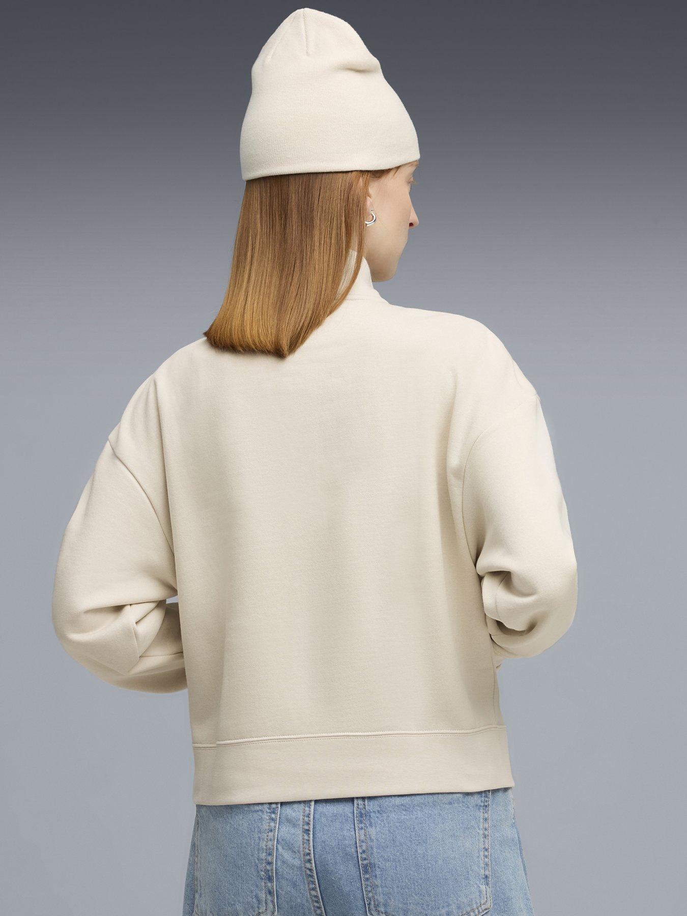 Image 2 of 5 of Puma Class Comfort Half Zip Short Crew - Cream