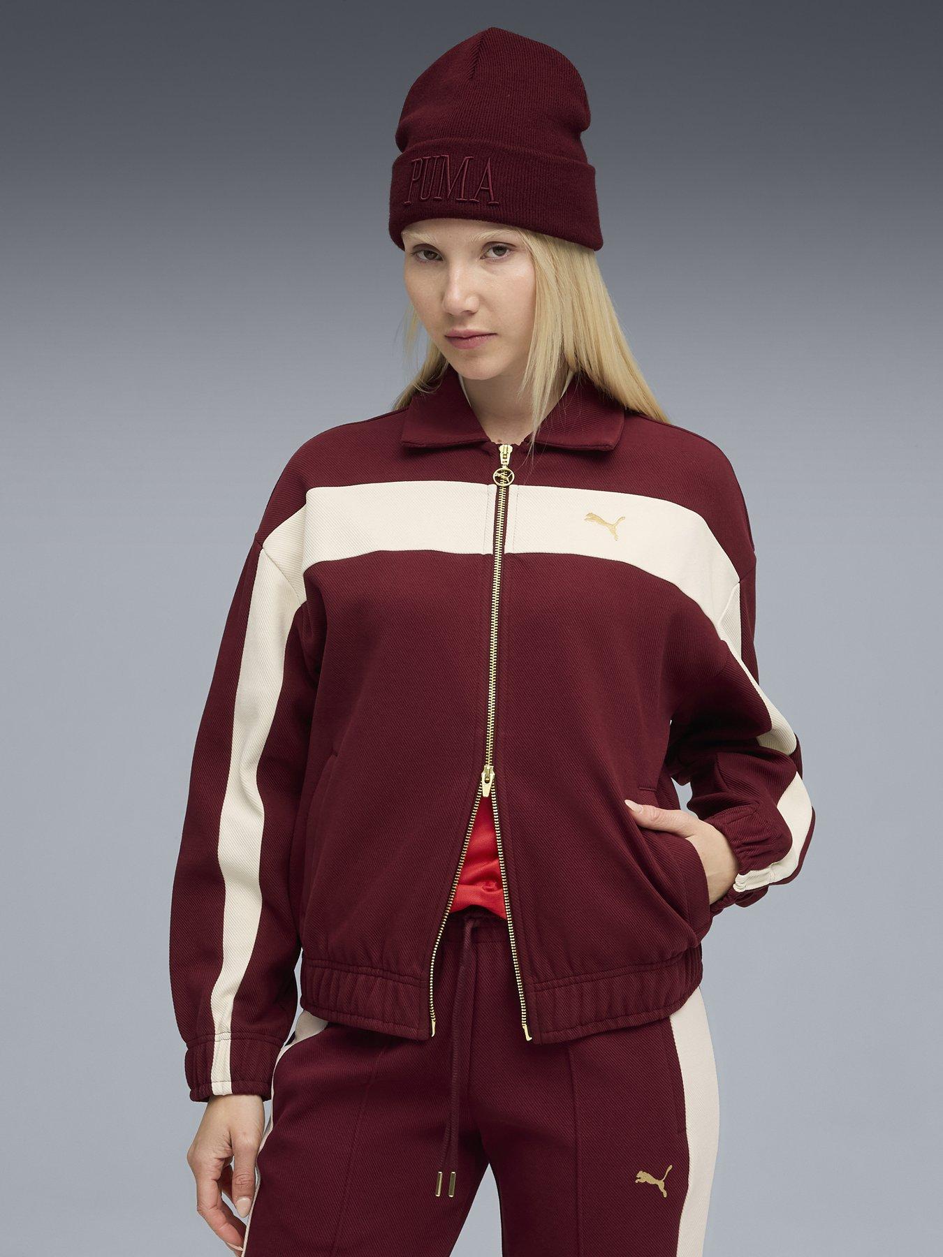 Puma Womens Relaxed Track Jacket Red Very