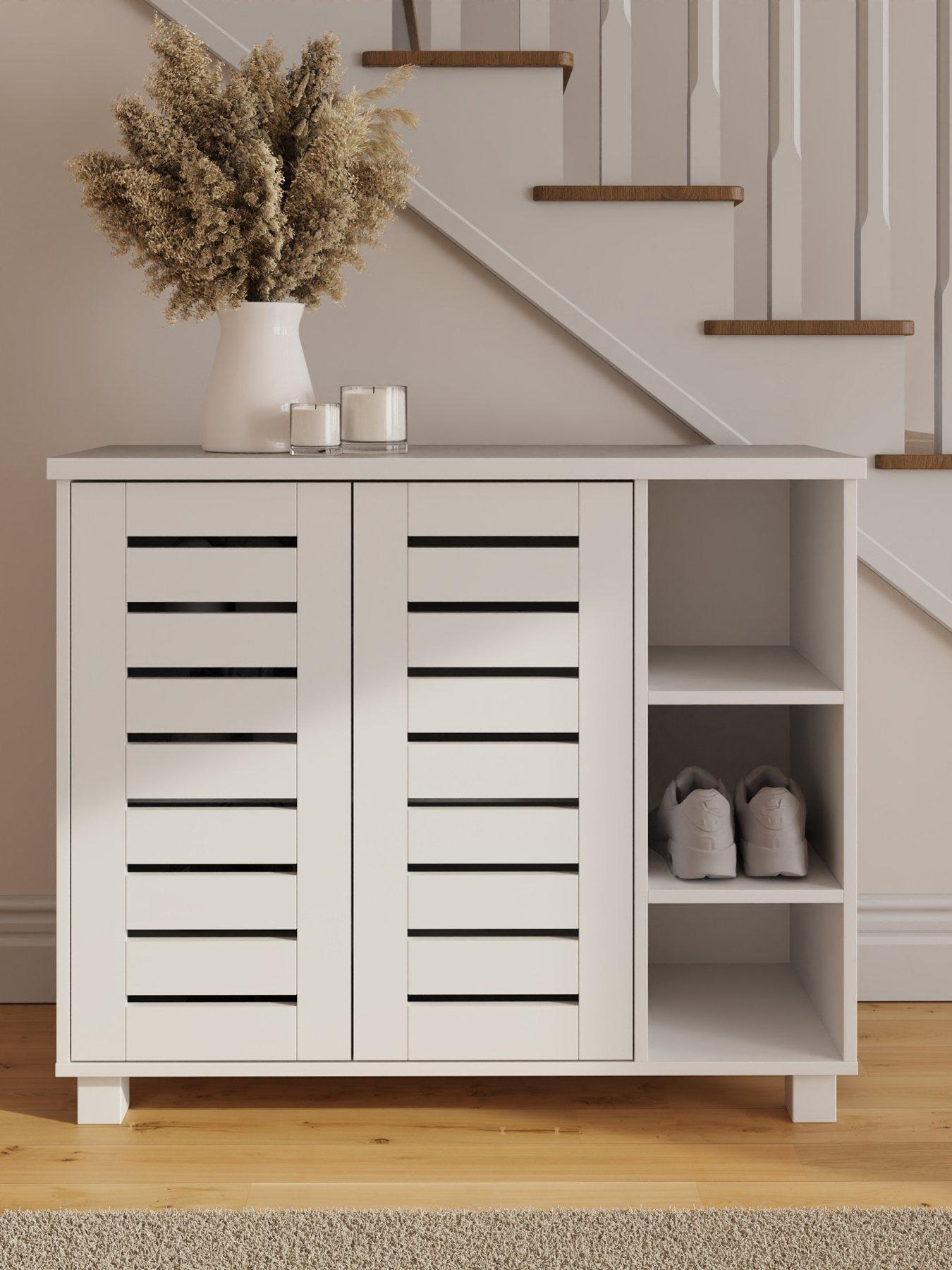 GFW Bodie 2 Door 2 Shelf Shoe Cabinet - FSC® Certified