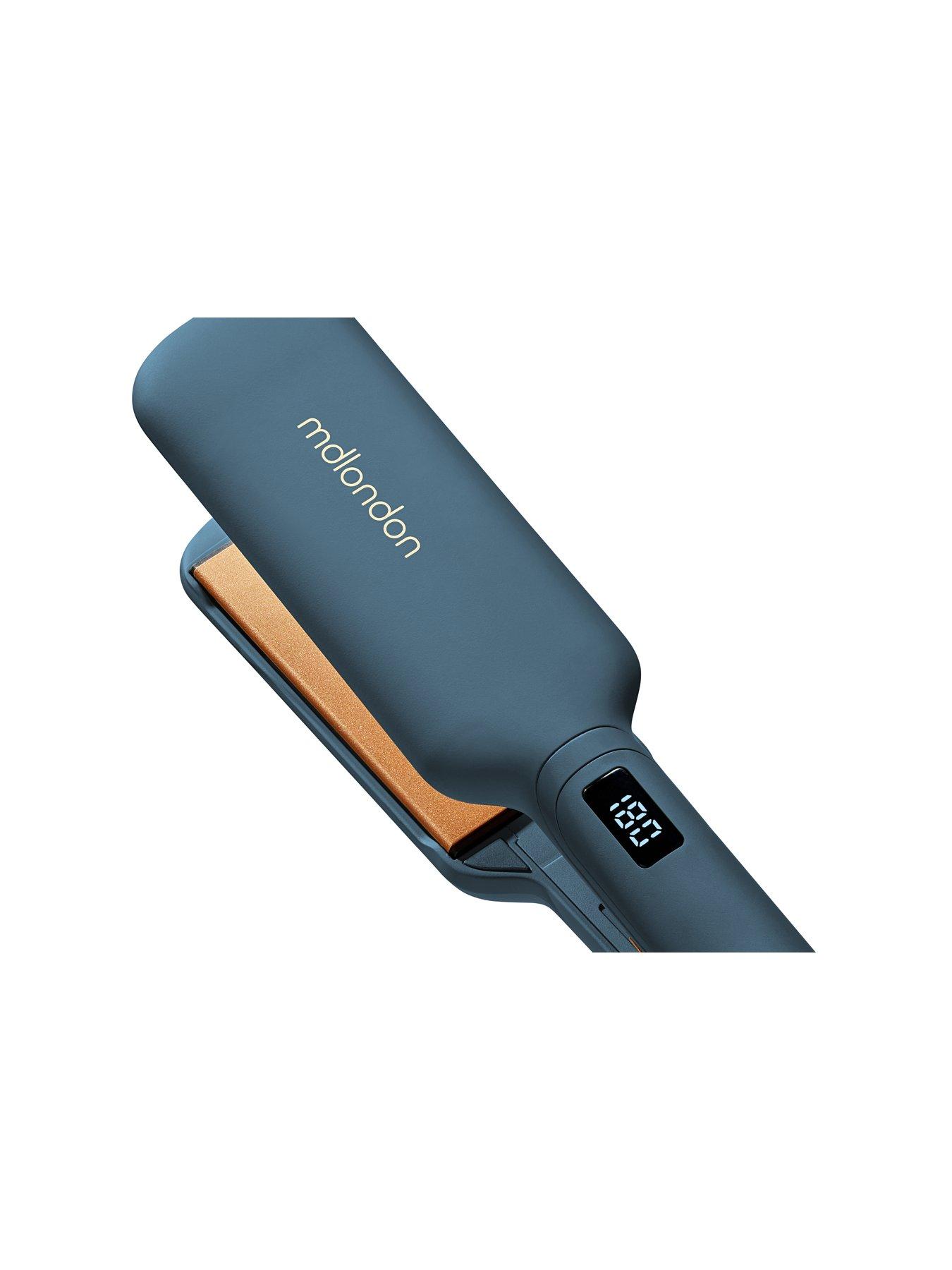 Image 4 of 5 of mdlondon Phat Wide plate Hair Straightener - Blue