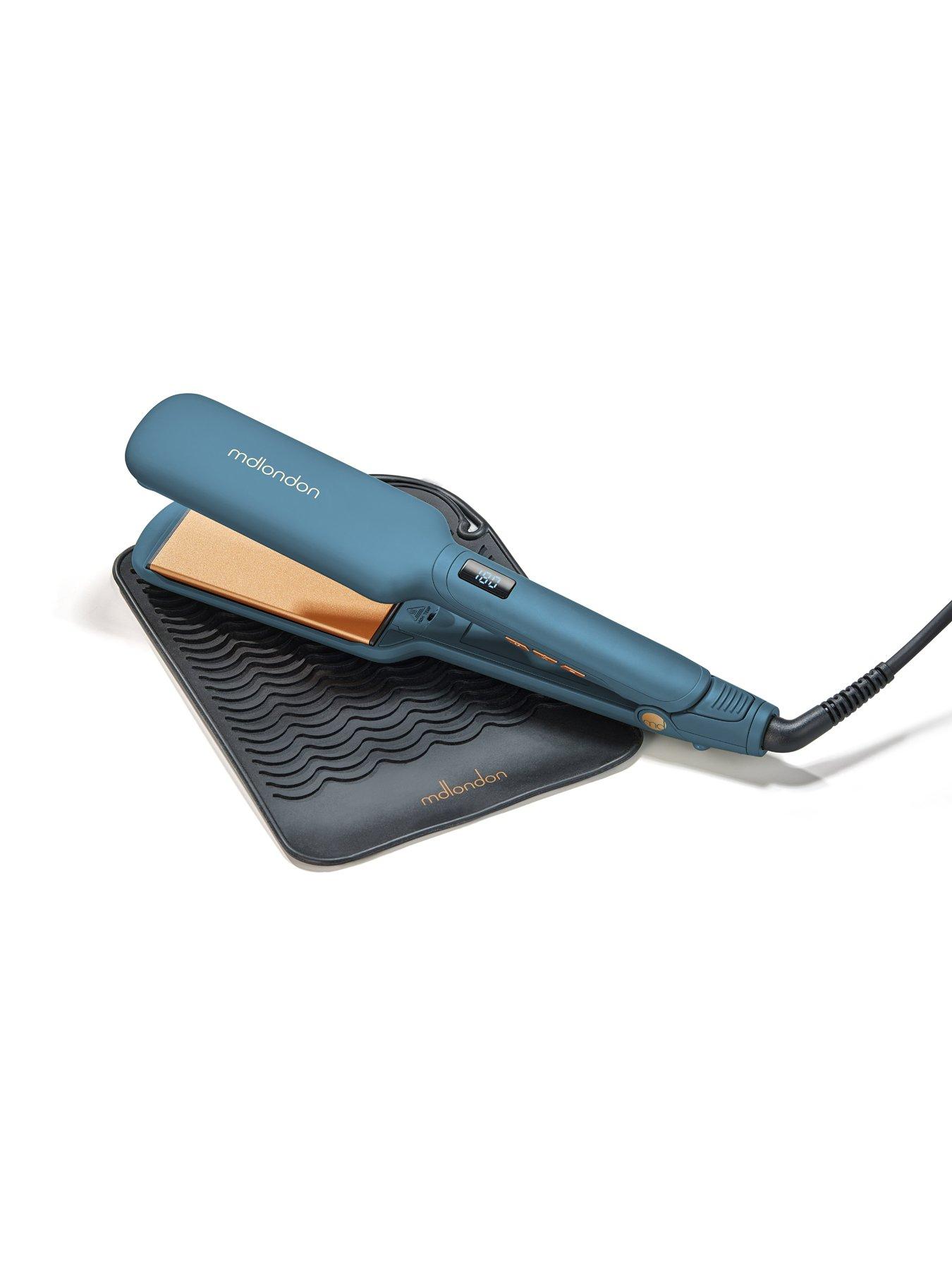 Image 5 of 5 of mdlondon Phat Wide plate Hair Straightener - Blue