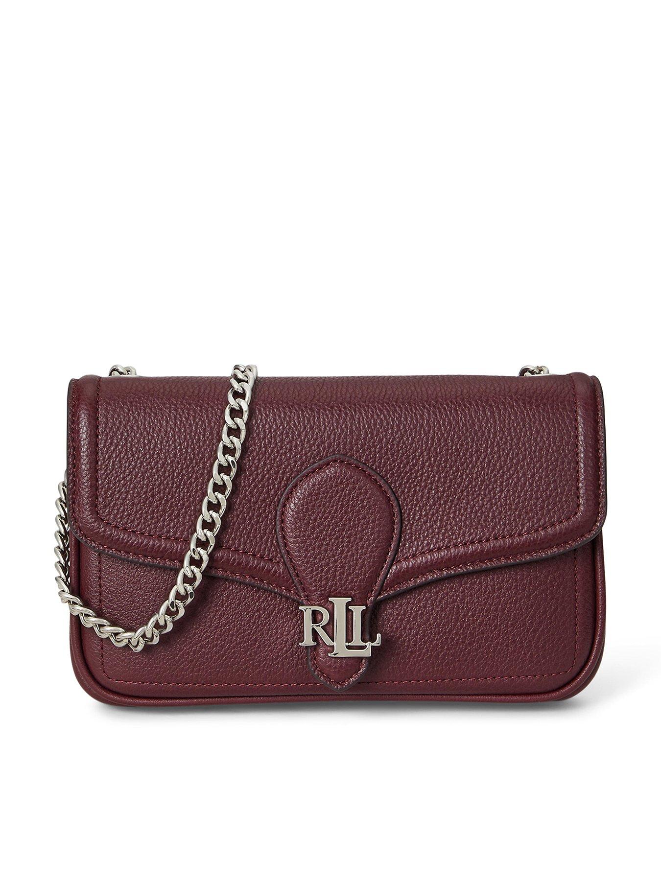 Lauren by Ralph Lauren Bradley Wallet With A Chain - Dark Garnet
