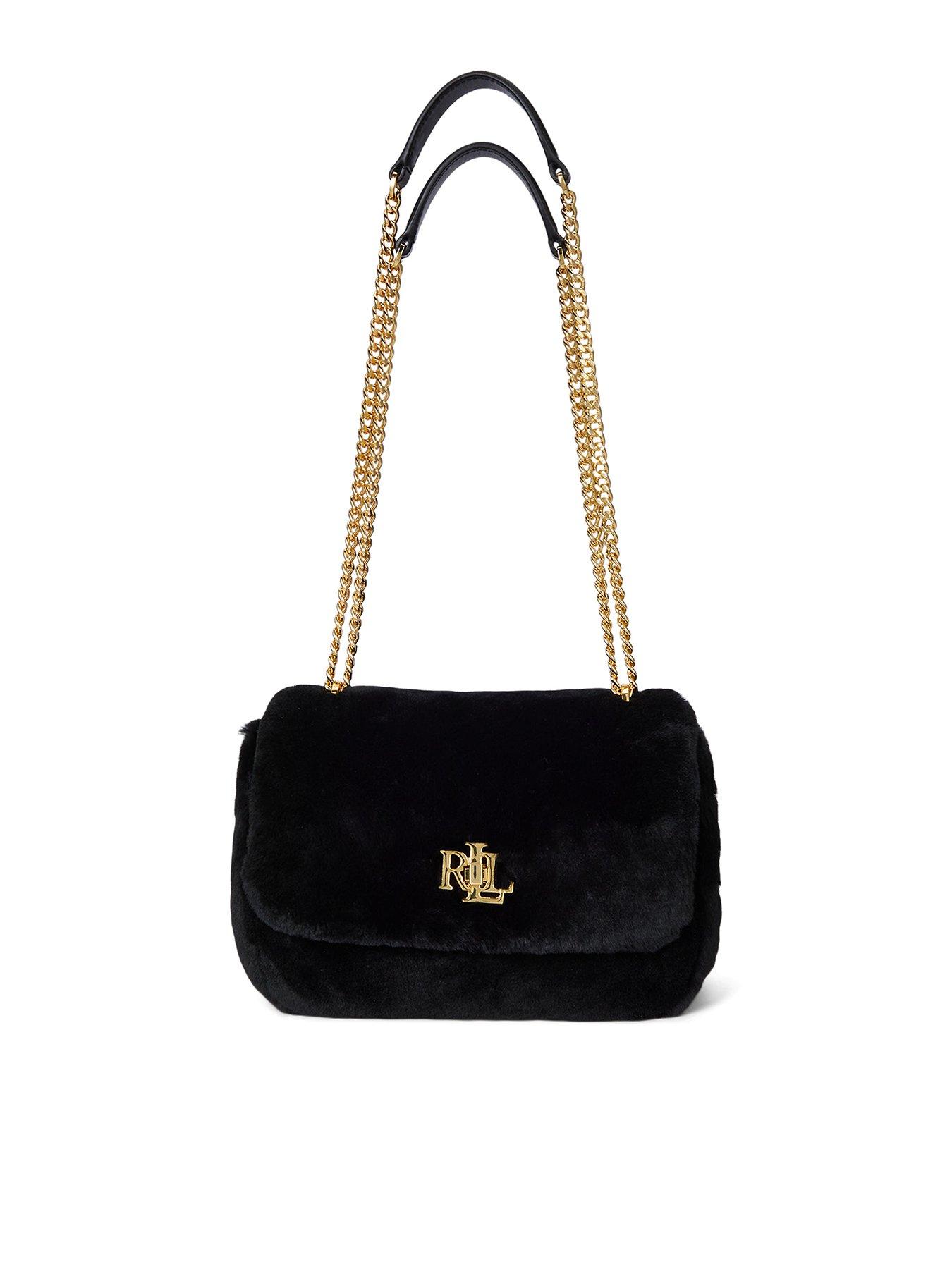 Lauren by Ralph Lauren Sophee Medium Shoulder Bag - Black