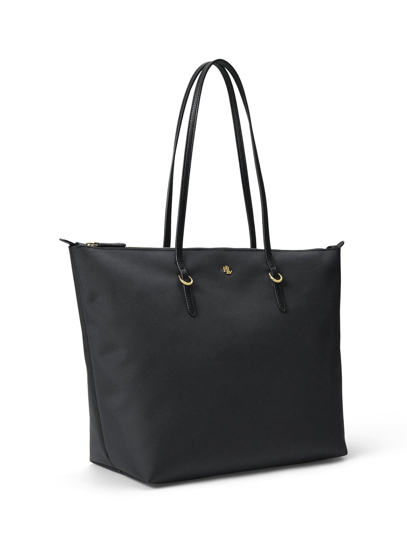 Image 3 of 5 of Lauren by Ralph Lauren Keaton Large Tote Bag - Black