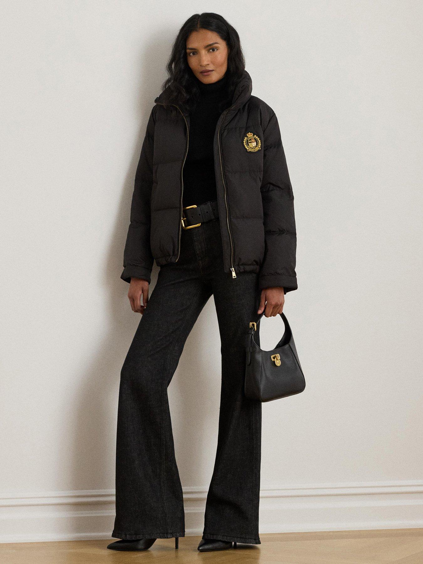 Image 3 of 4 of Lauren by Ralph Lauren Short Puffer Coat - Black