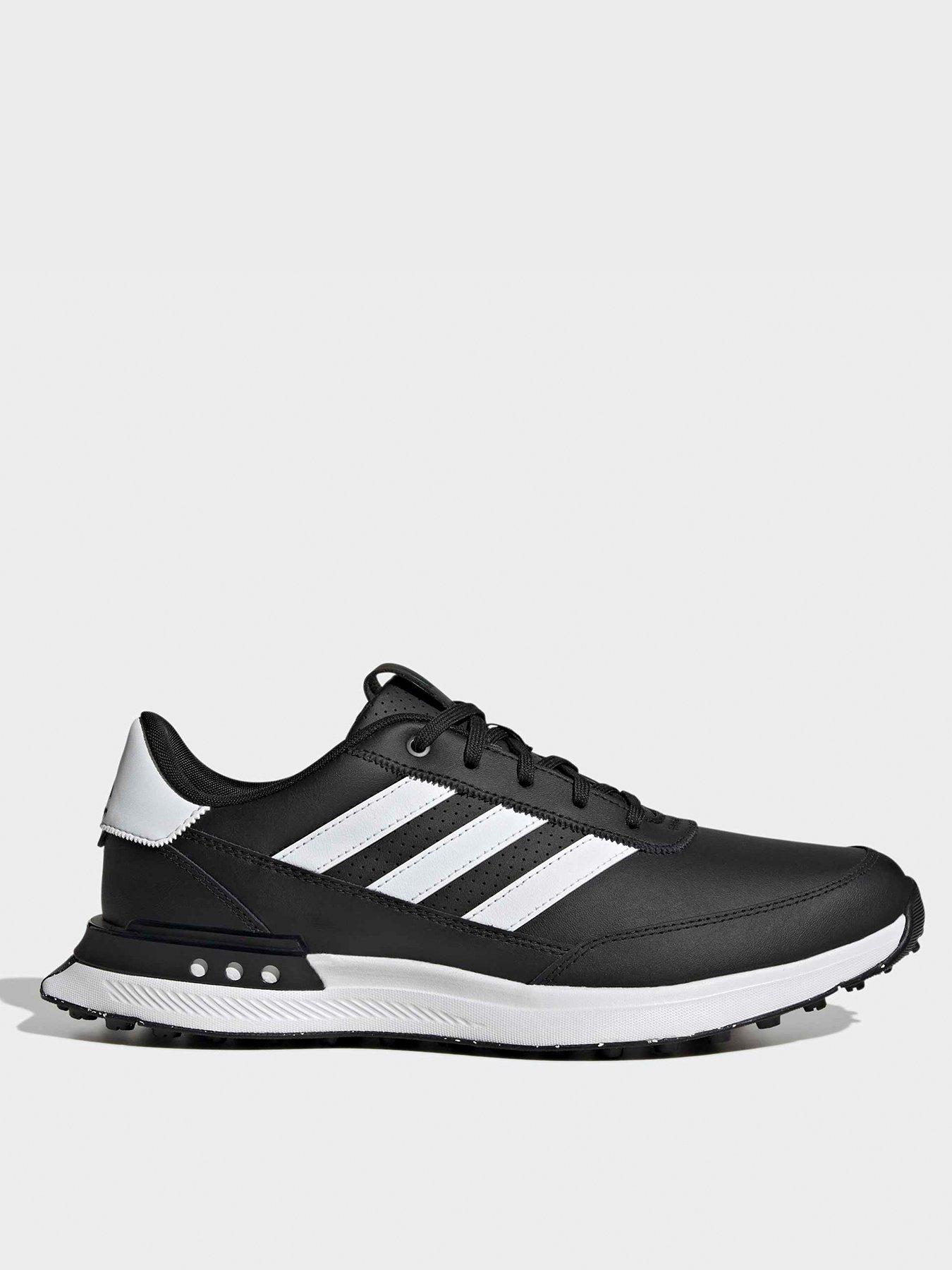 adidas Mens Golf S2G 24 Leather Spikeless Golf Shoes - Black