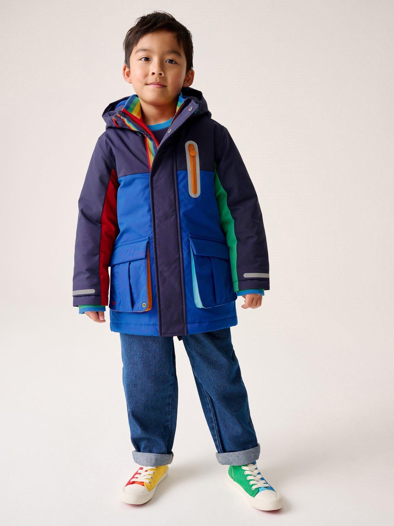 undefined Boys Back To School Parka Coat - Blue