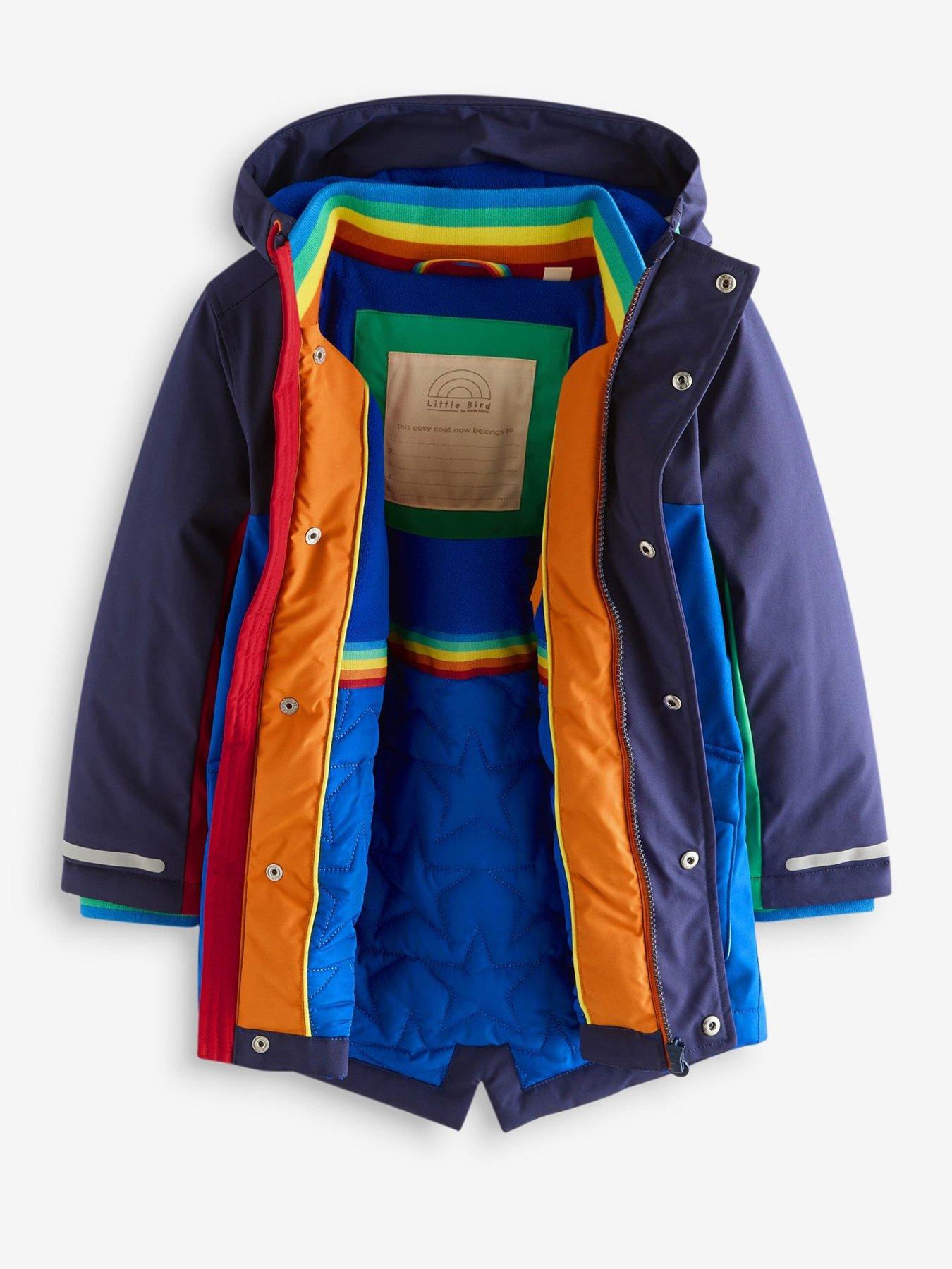 Little Bird Boys Back To School Parka Coat - Blue | Very