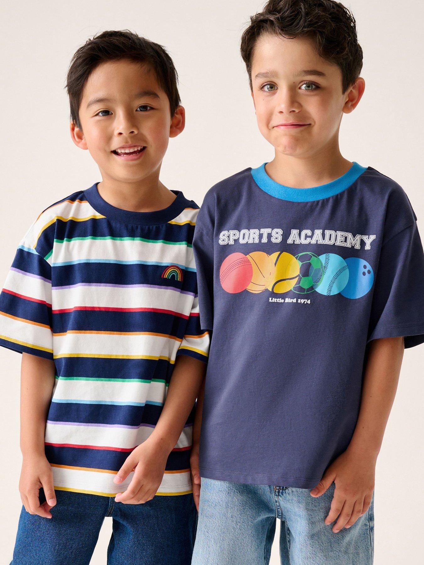undefined Boys 2 Pack Sports T-shirts - Blue