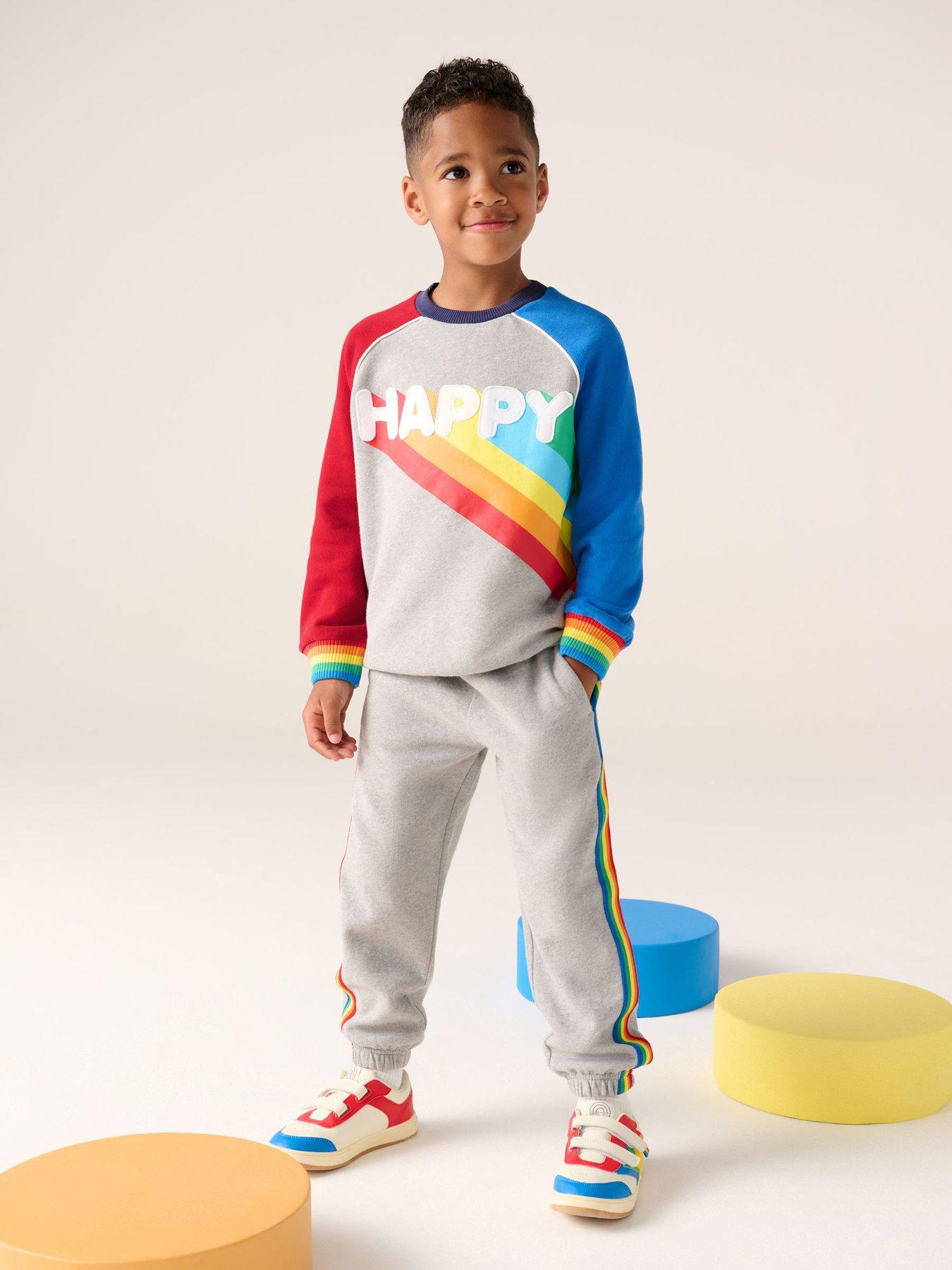 Little Bird Boys Colour Block Set - Grey