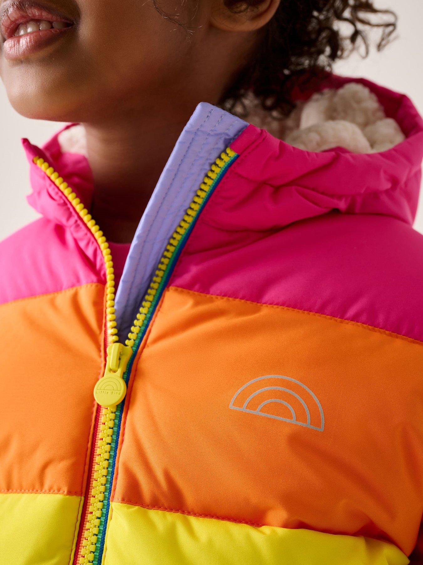 Image 2 of 6 of Little Bird Girls Rainbow Padded Coat - Multi