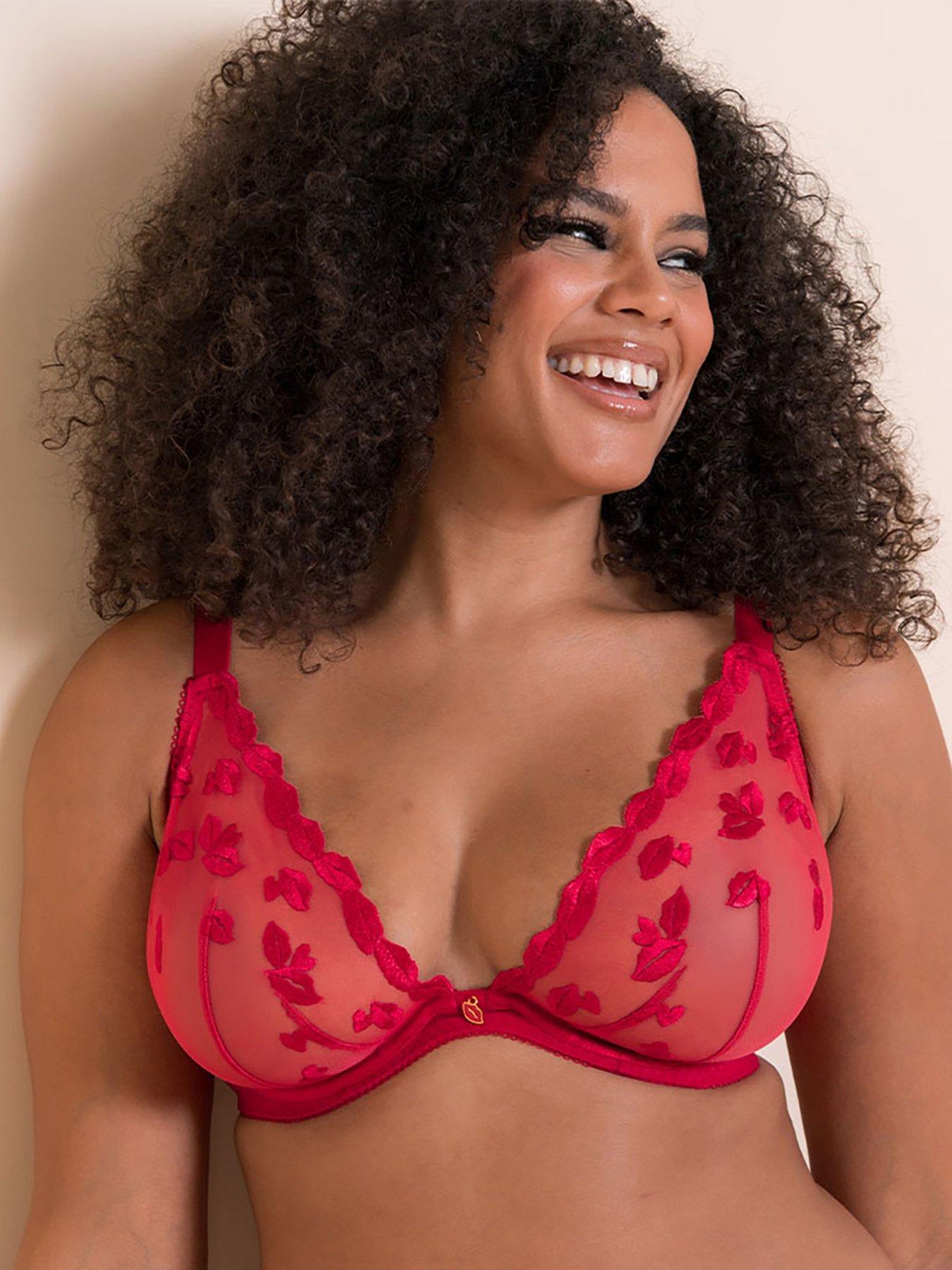 Curvy Kate Curvy Kate Pucker Up Deep Plunge Bra Lipstick Red
