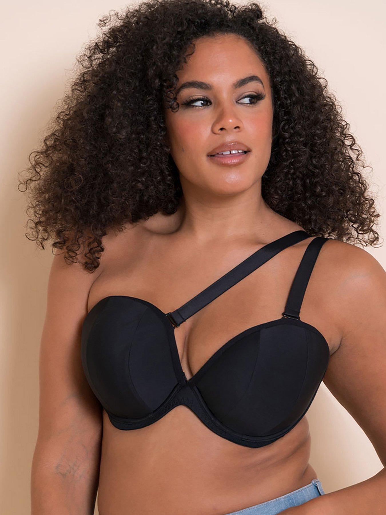 undefined Superhero Multiway Padded Plunge Bra Black