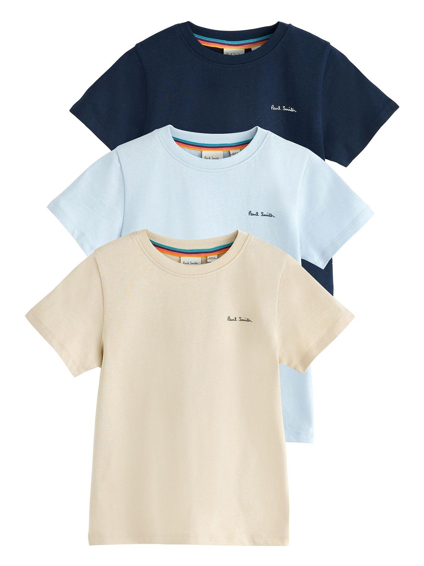 undefined Boys 3 Pack Script T-shirts - Multi