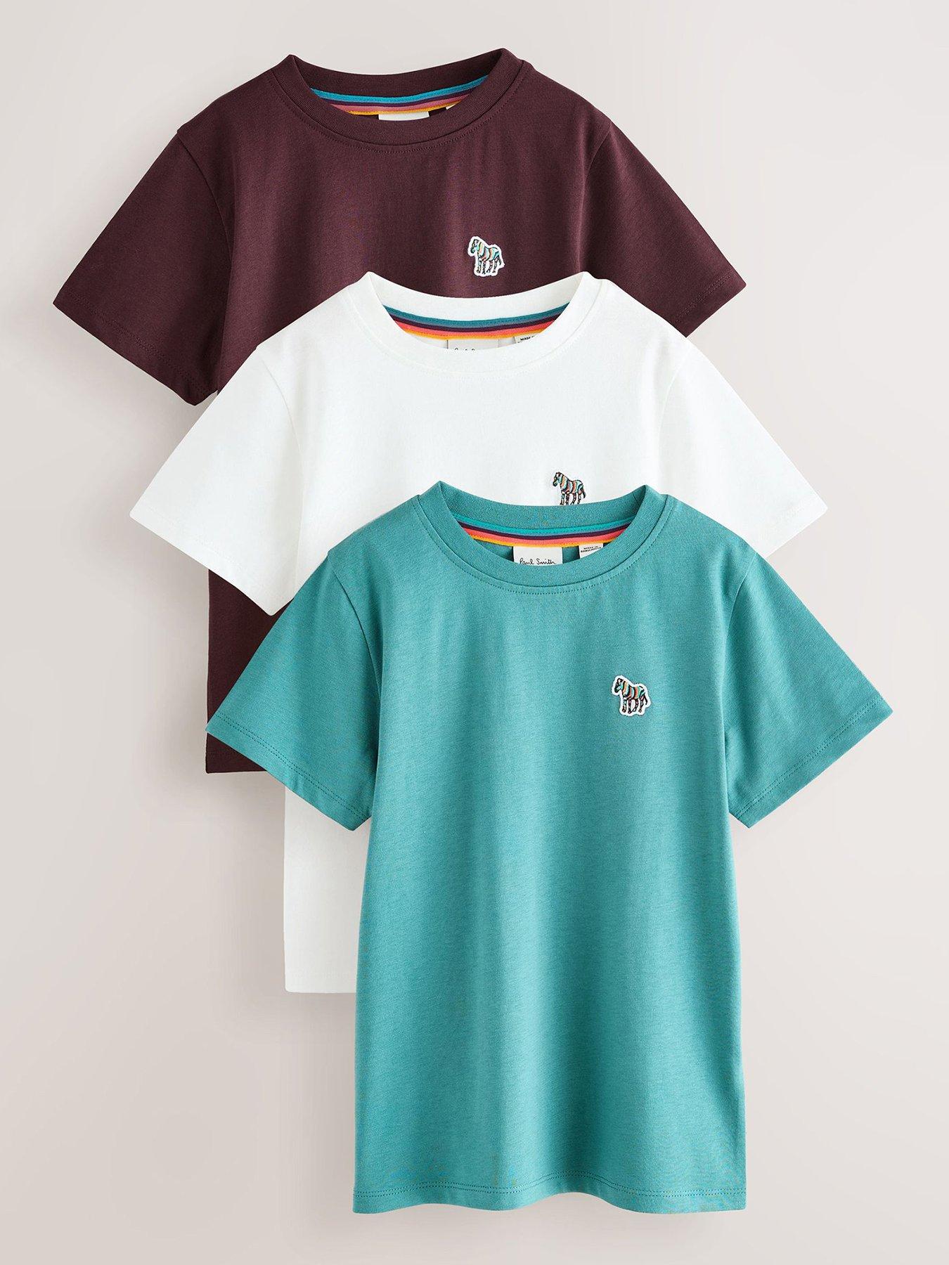 Paul Smith Junior Boys 3 Pack Zebra T-shirts - Multi