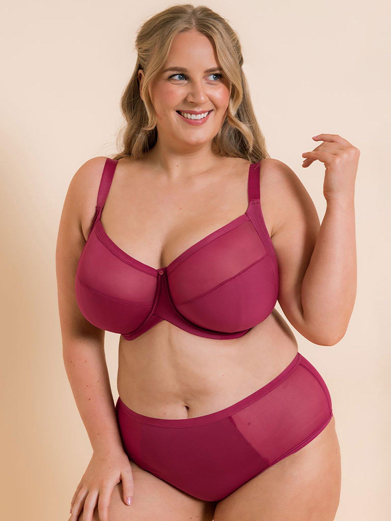 Image 3 of 5 of Curvy Kate Wonderfully Full Cup Side Support Bra Deep Orchid