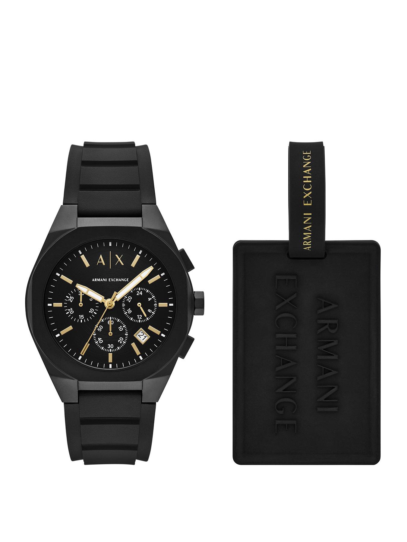 Armani Exchange Men's Chronograph Stainless Steel Watch, Ax7165 - Black ...