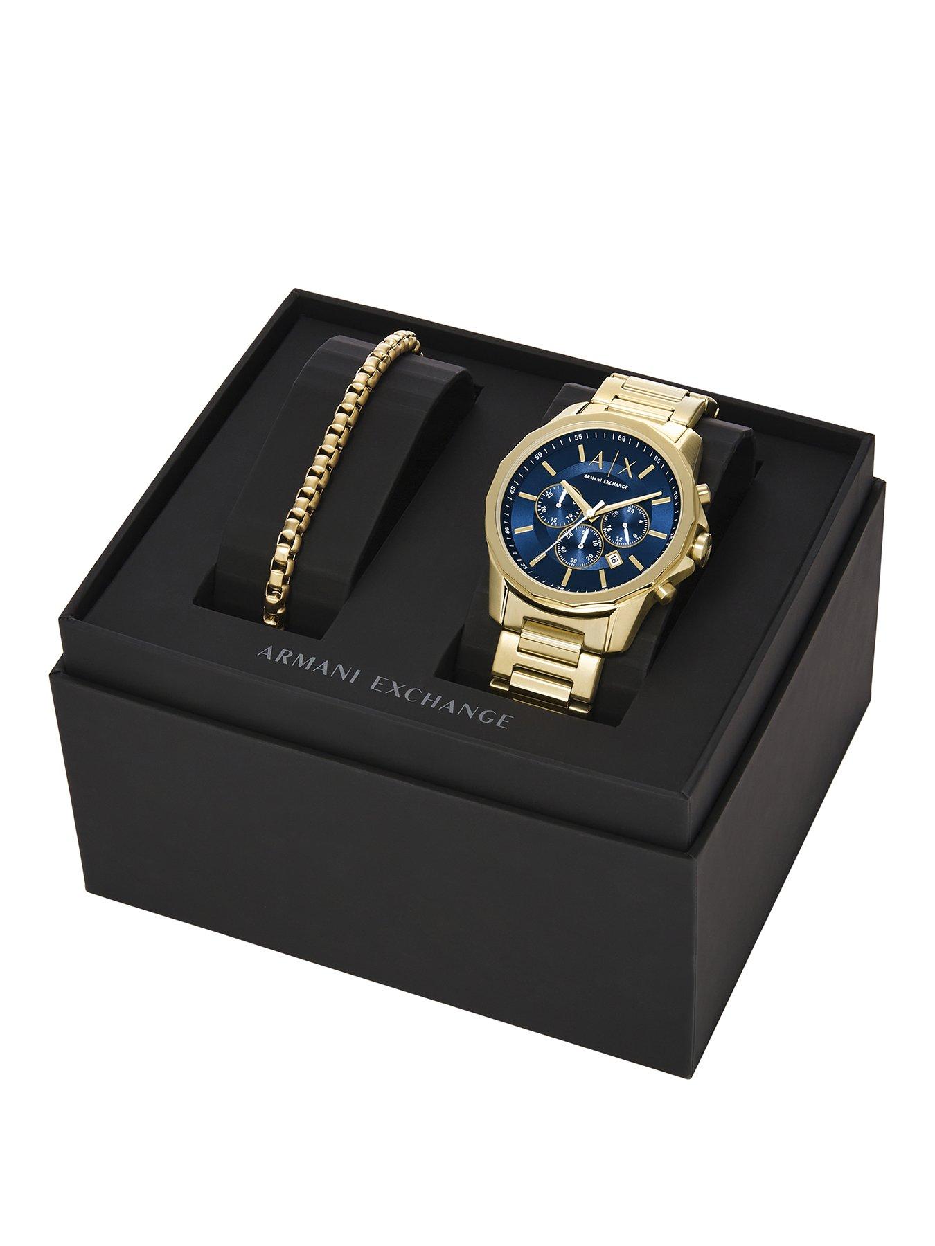 Armani Exchange Men's Chronograph Stainless Steel Watch And