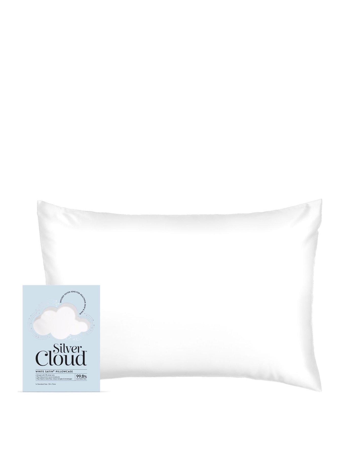 Image 1 of 6 of Silvercloud White Satin Pillowcase Infused with Silver Ions