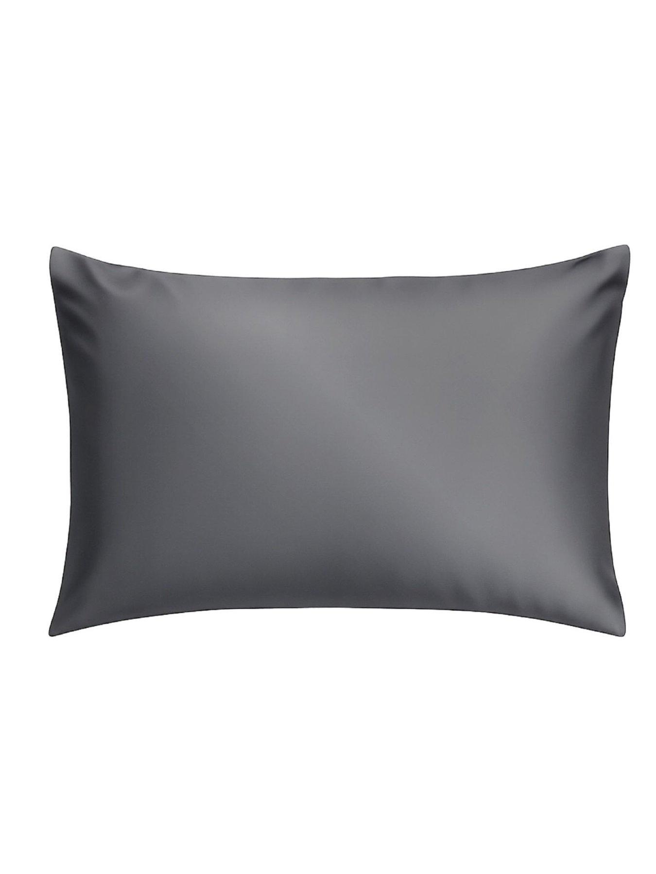 Image 2 of 6 of Silvercloud Charcoal Satin Pillowcase Infused with Silver Ions