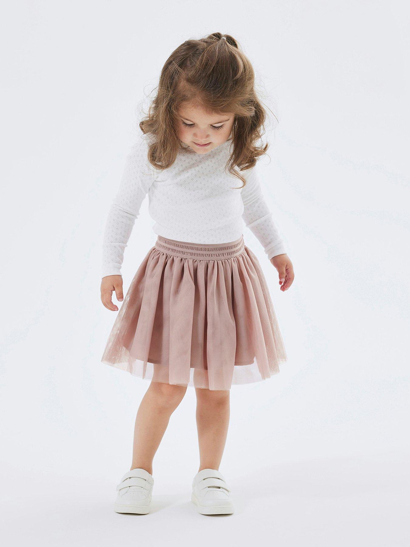 undefined Mini Girls Tulle Skirt - Light Pink