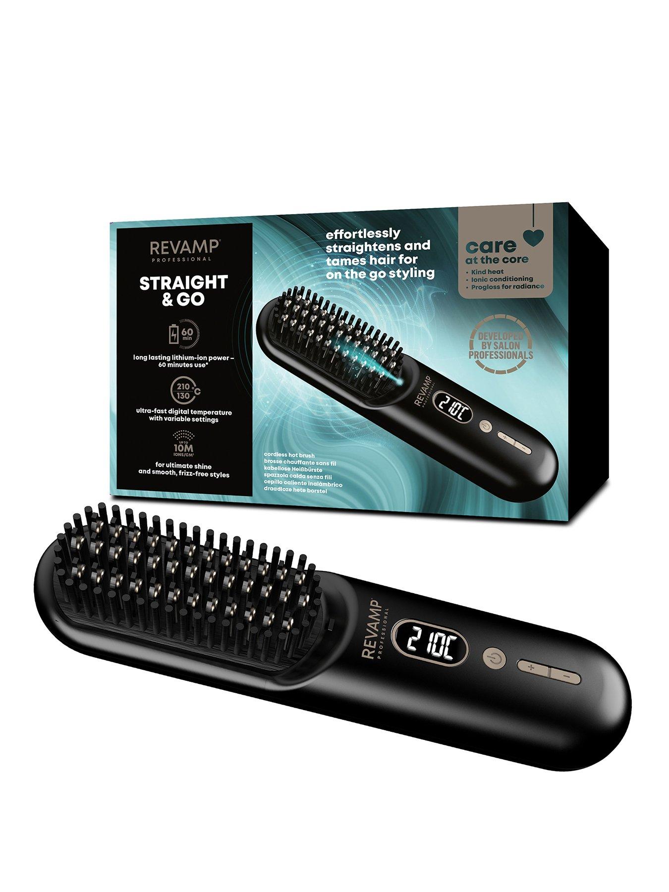 Revamp Straight & Go Ionic Cordless Straightening And Smoothing Hot Brush