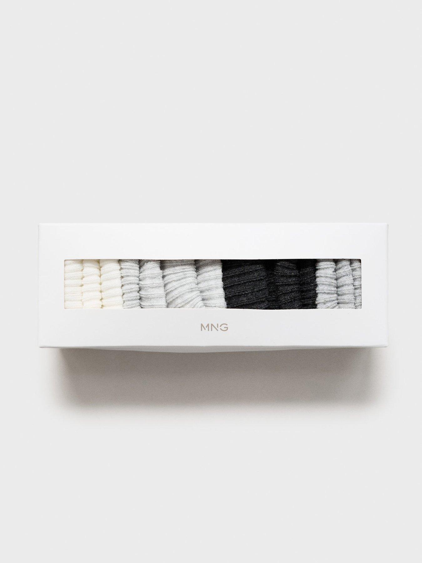 Image 2 of 4 of Mango Baby Unisex 4 Pack Socks - Grey
