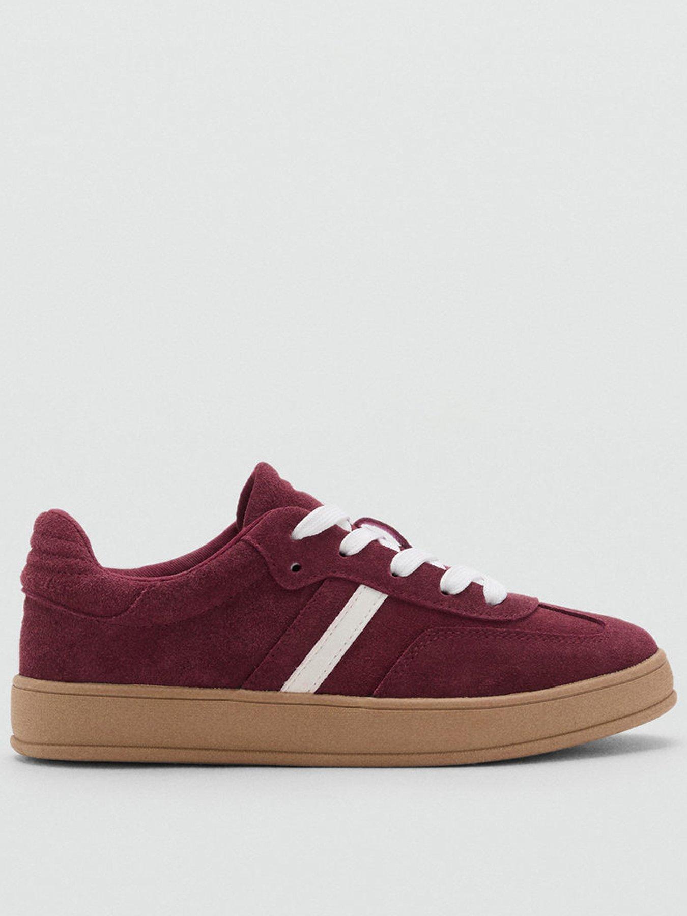 Mango Girls Trainers, Red, Size 13.5 Younger