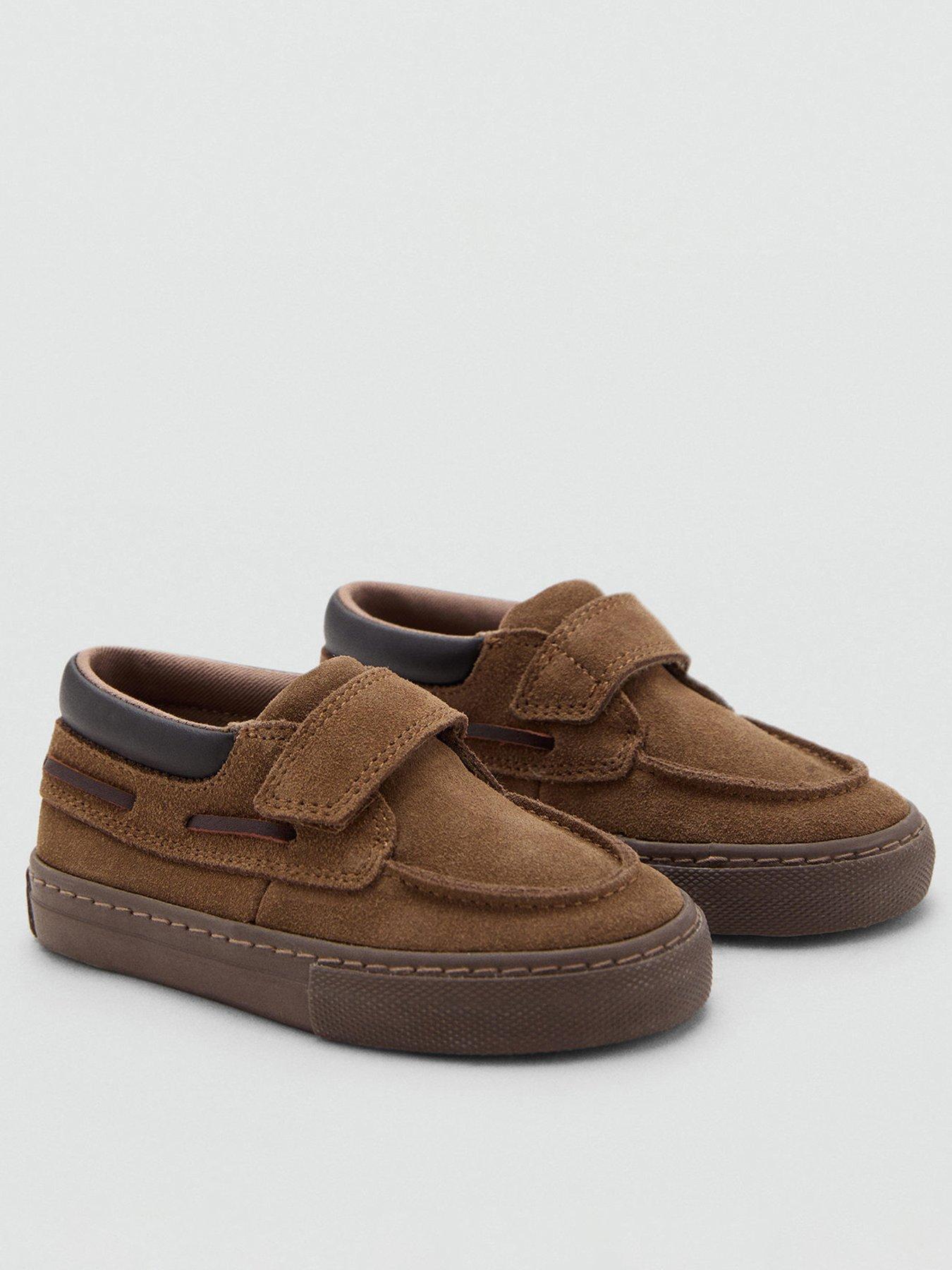 Mango Younger Boys Leather Loafers - Brown