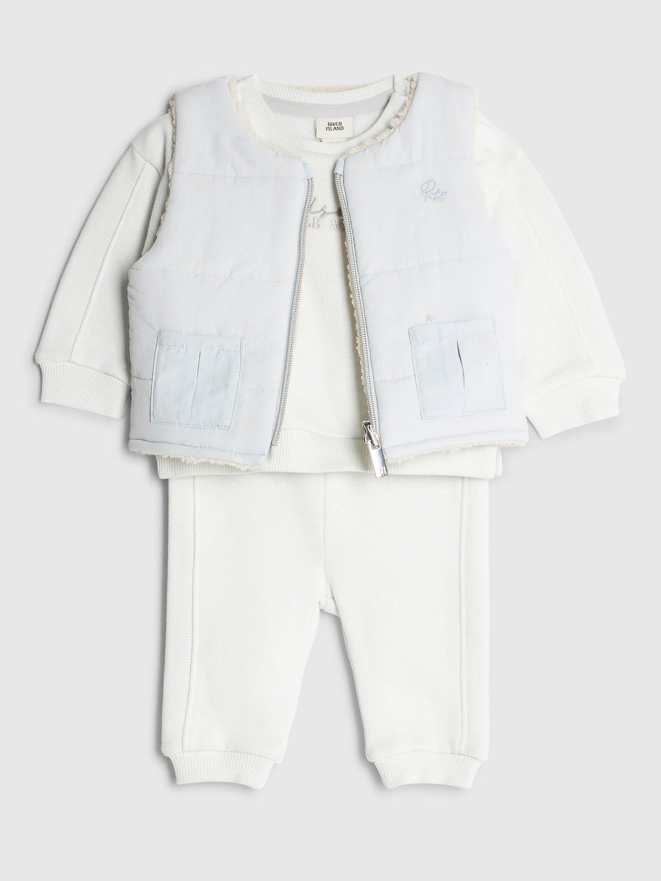 River Island Baby Boys Handsome Piece Reversible Gilet Set